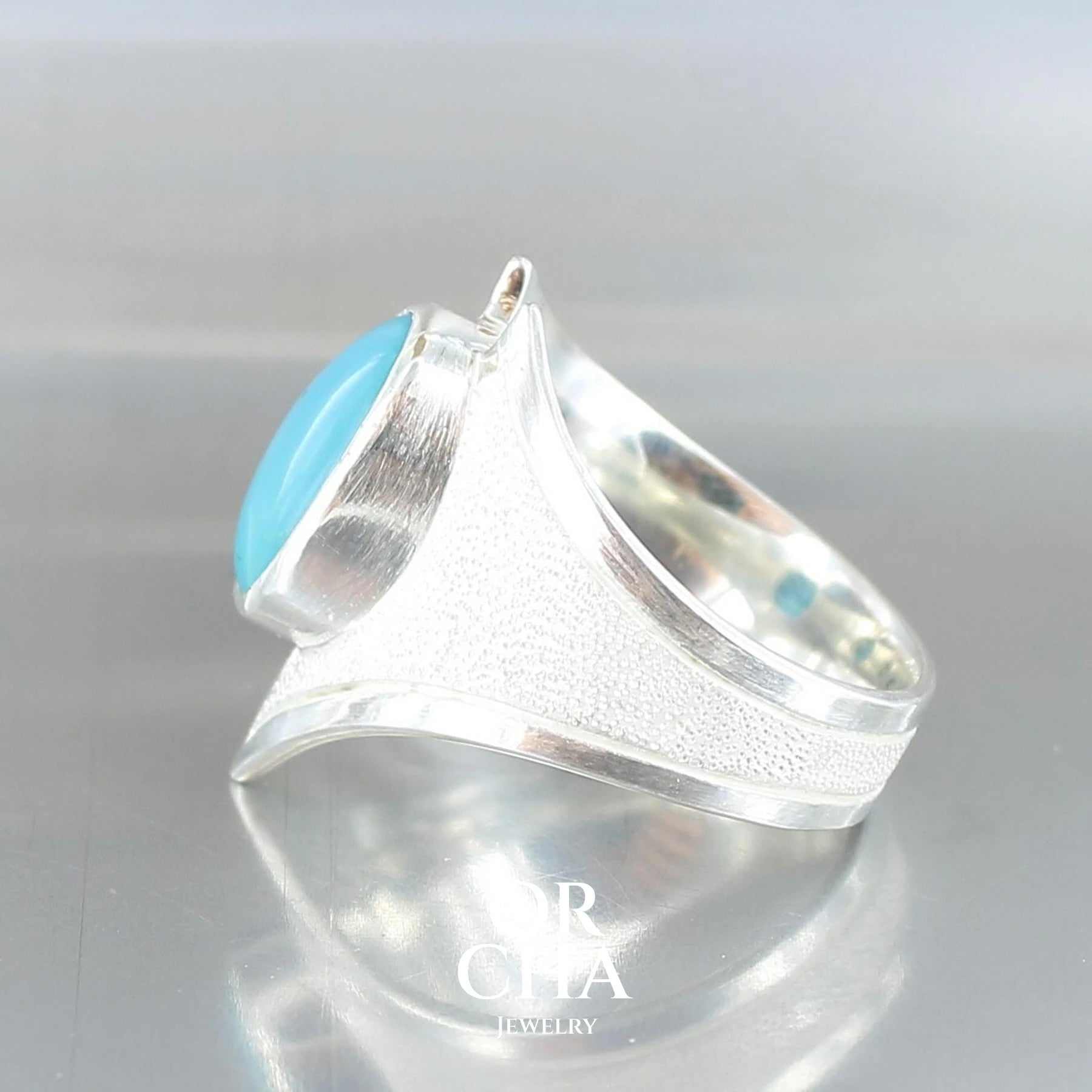 Bague en argent avec Turquoise - Bastet