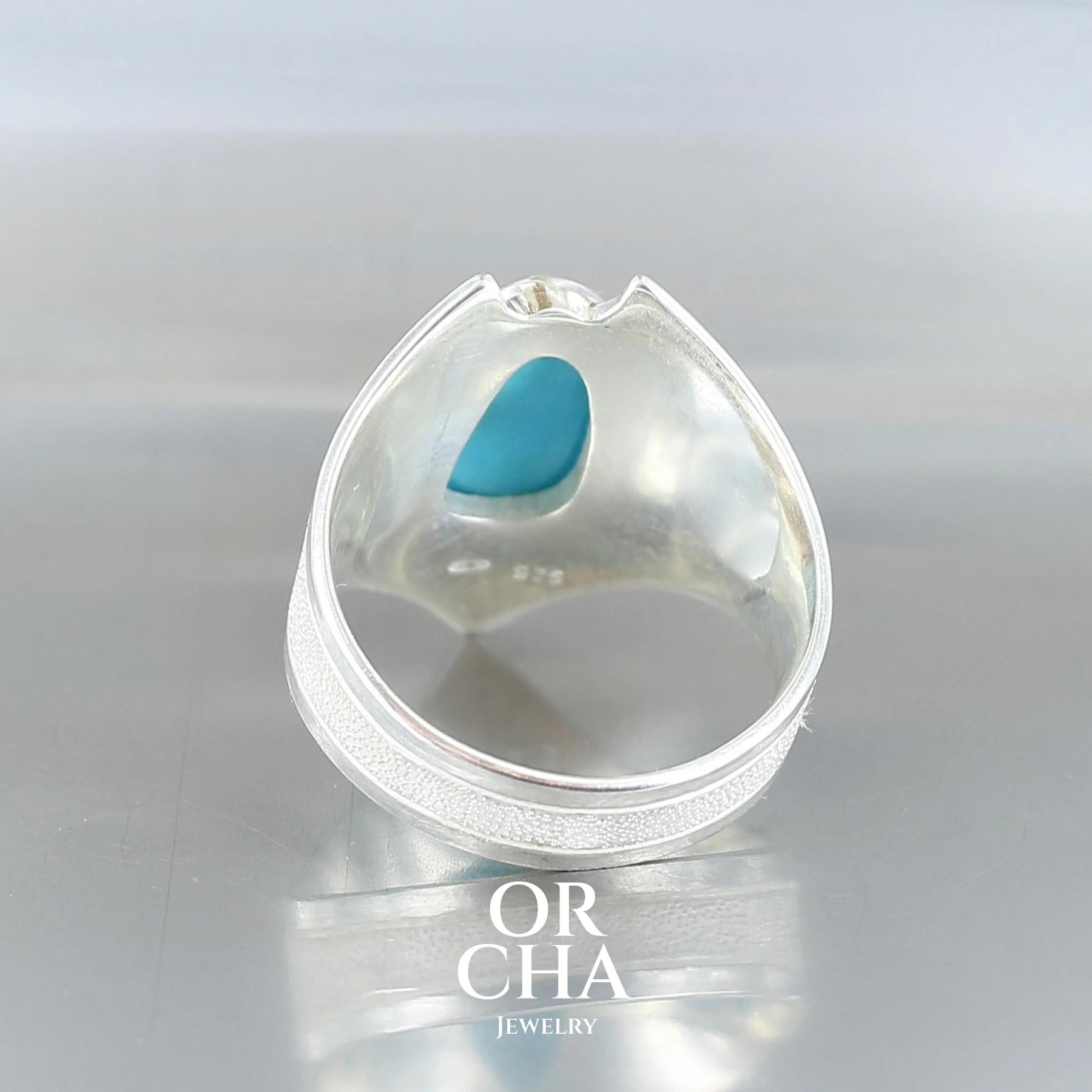 Bague en argent avec Turquoise - Bastet