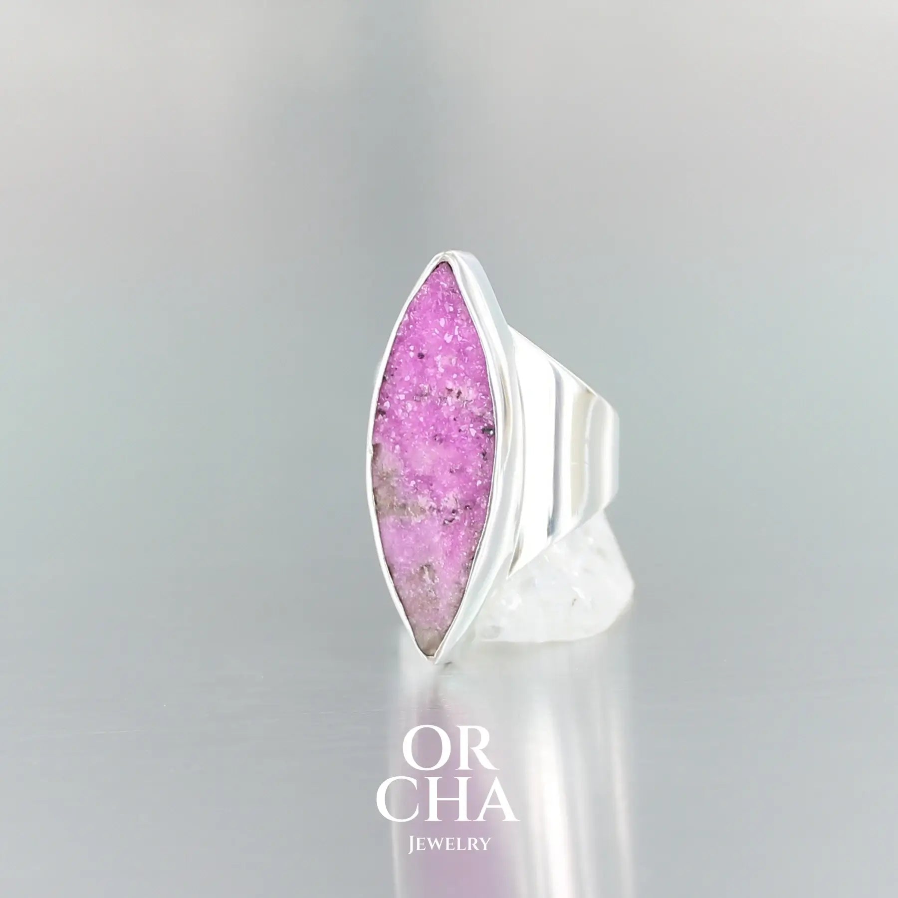 Bague en argent avec Cobaltocalcite - Orcha
