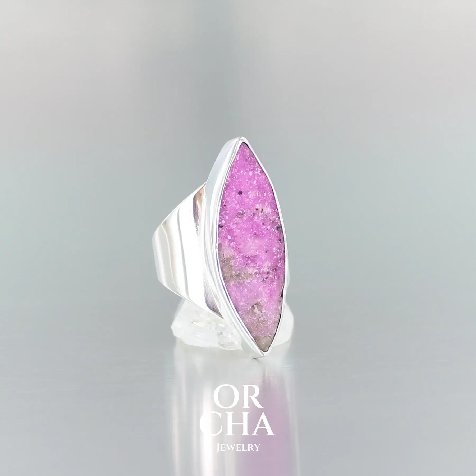 Bague en argent avec Cobaltocalcite - Orcha