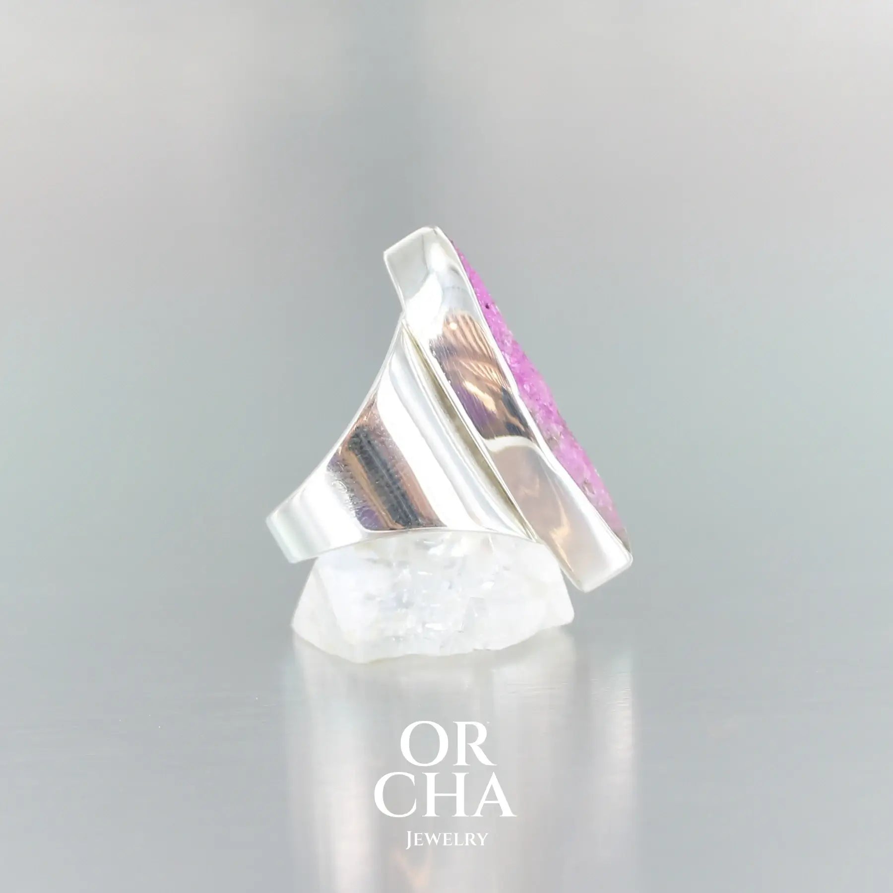 Bague en argent avec Cobaltocalcite - Orcha