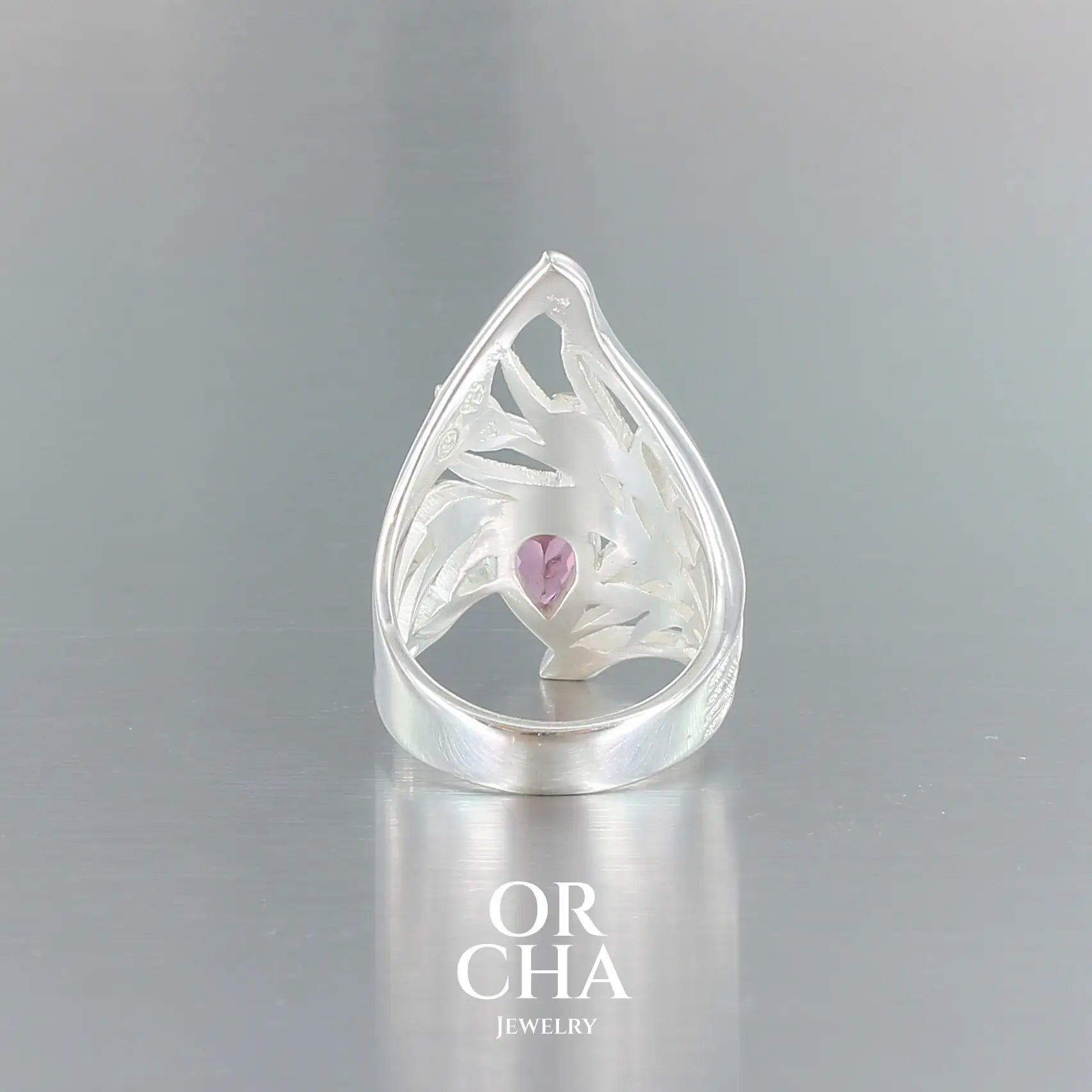 Bague en argent avec Tourmaline - Sauvage