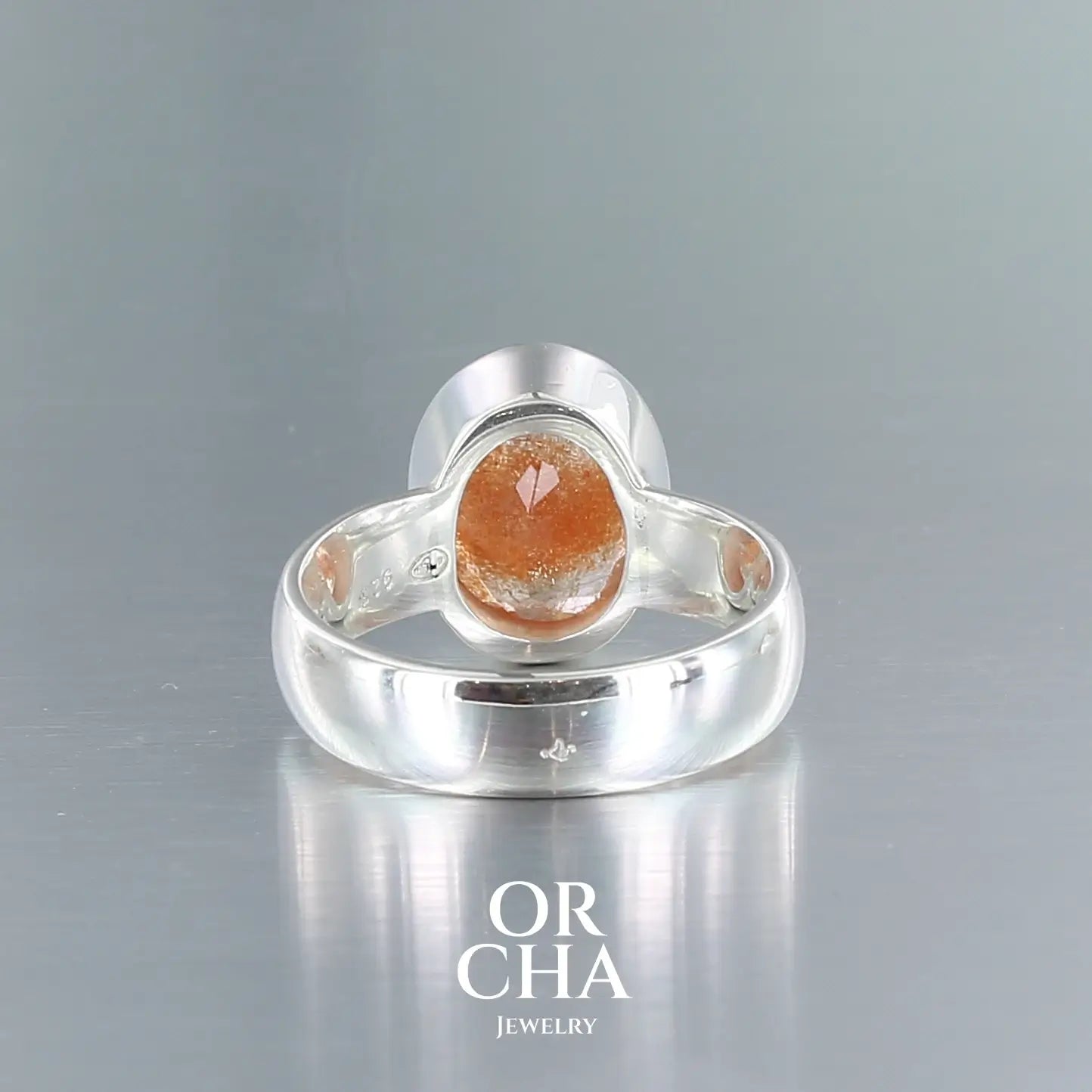 Bague en argent avec Pierre de soleil - Essential