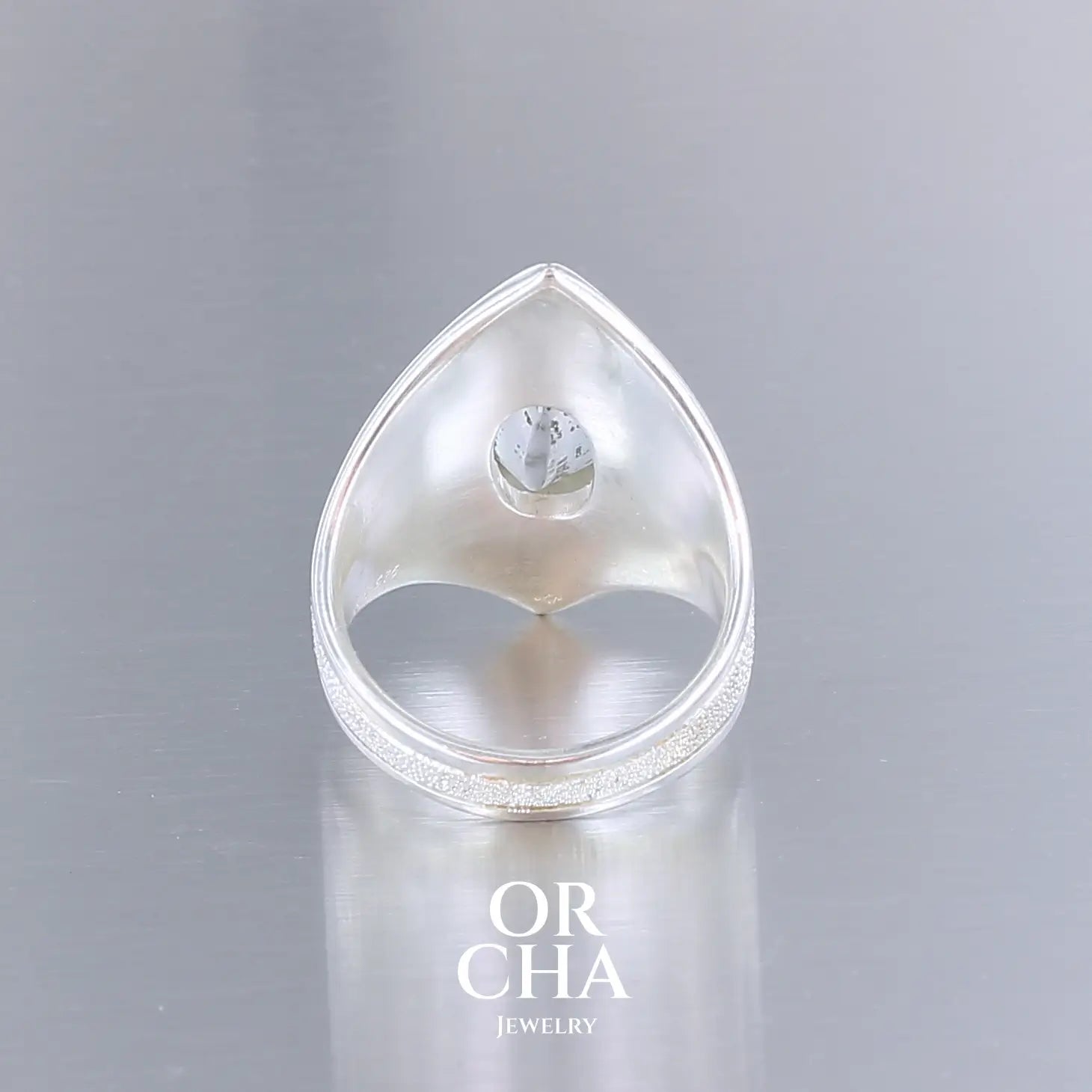 Bague en argent avec Quartz à inclusions de Pyrite - Eleven