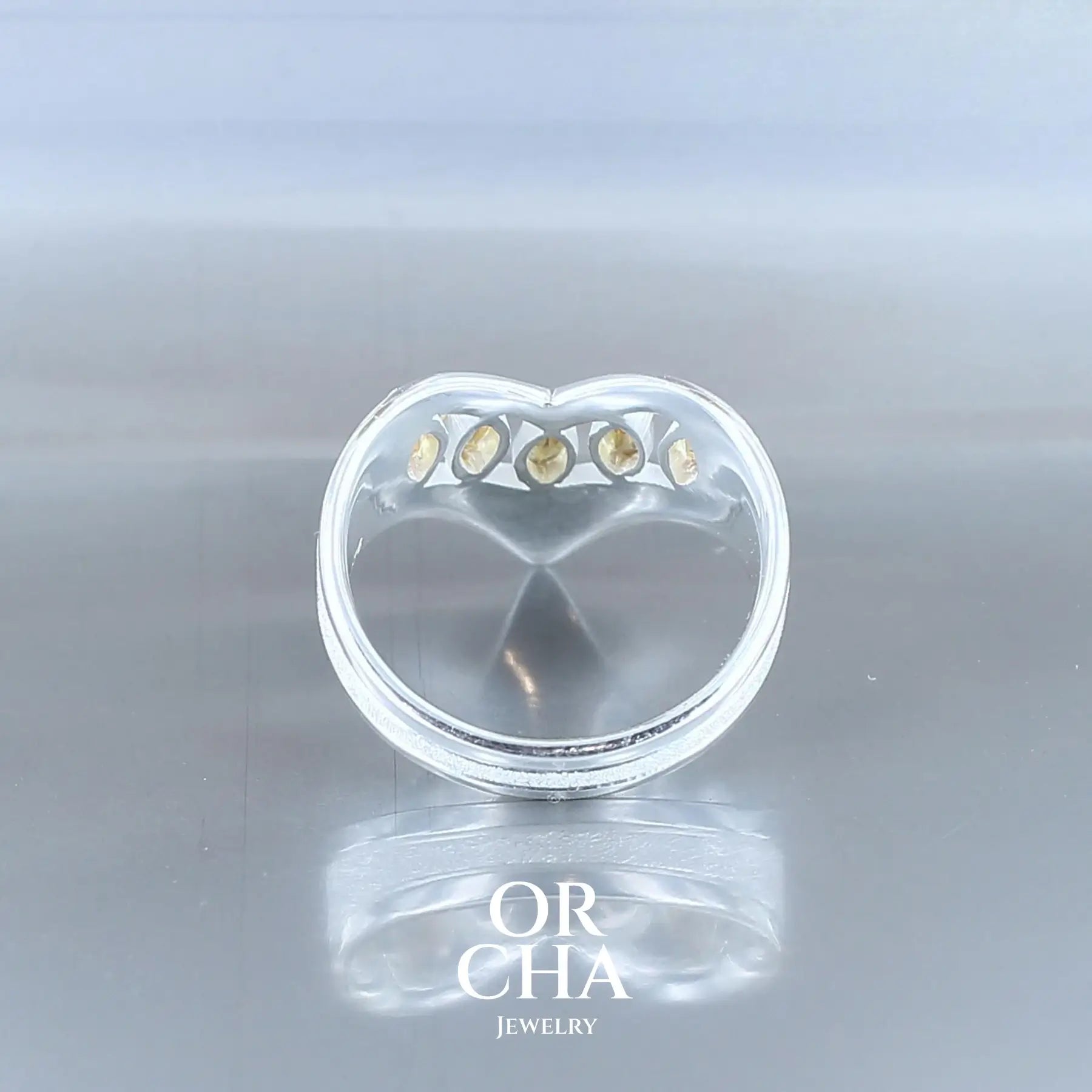 Bague en argent avec Citrine - Bastet