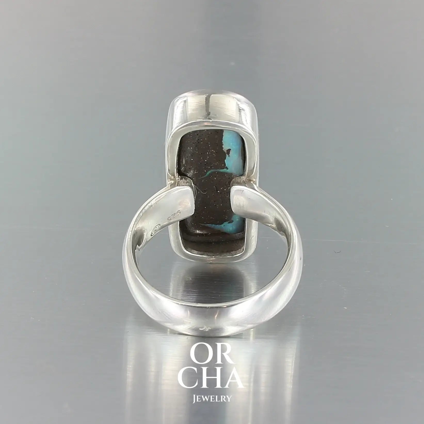 Bague en argent avec opale - Essential
