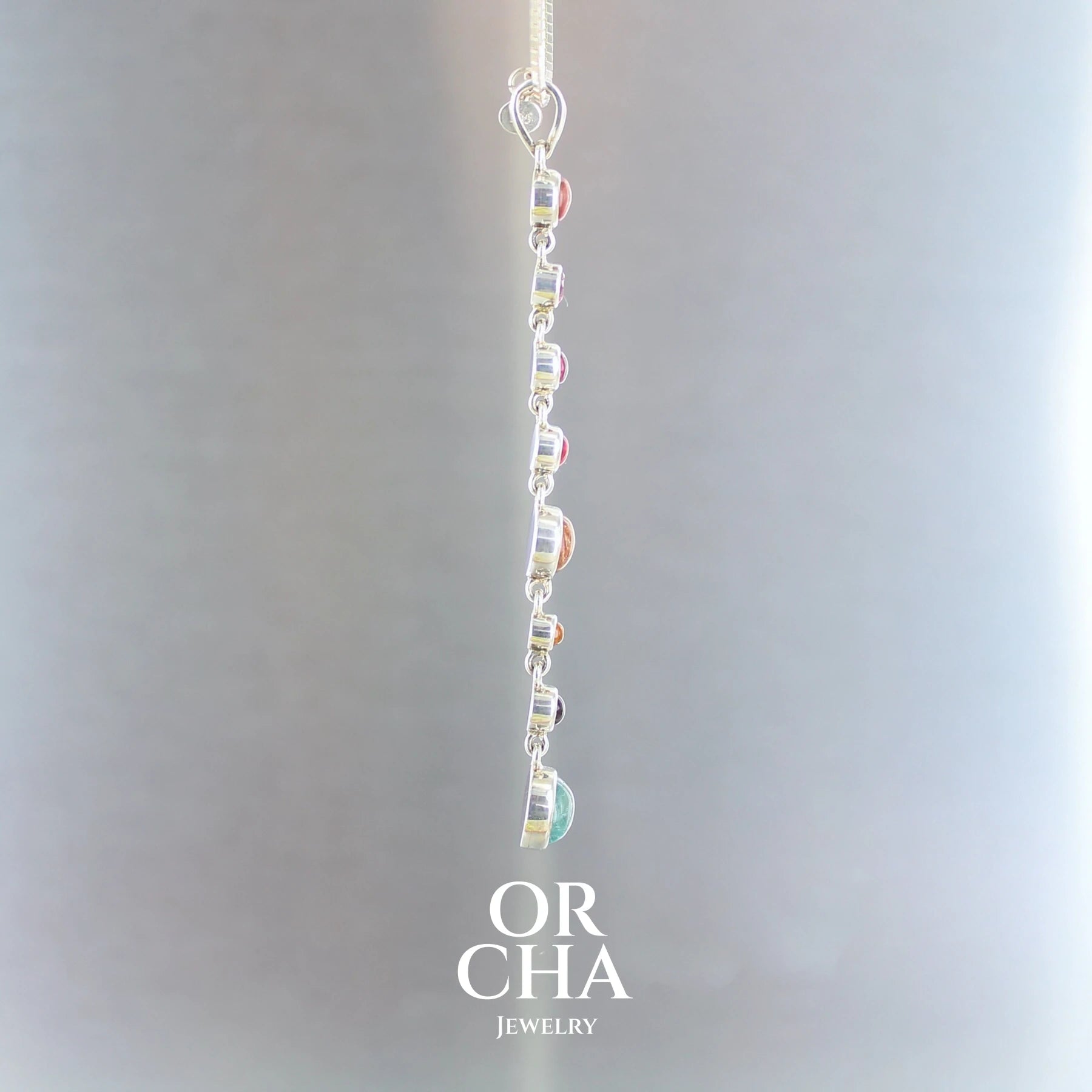 Pendentif en argent avec Tourmalines - Paradis