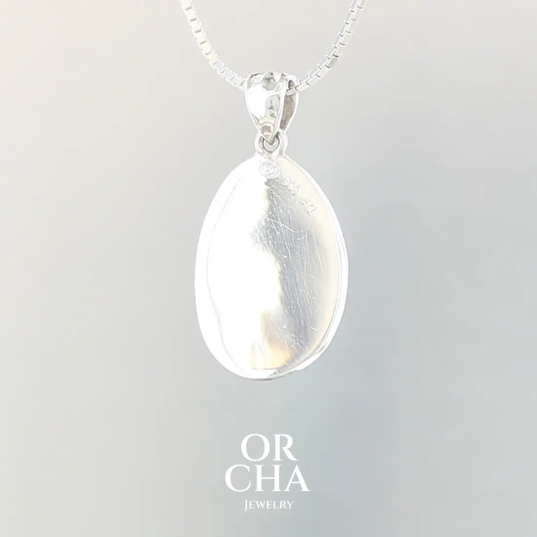 Pendentif argent avec Amazonite - Paradis