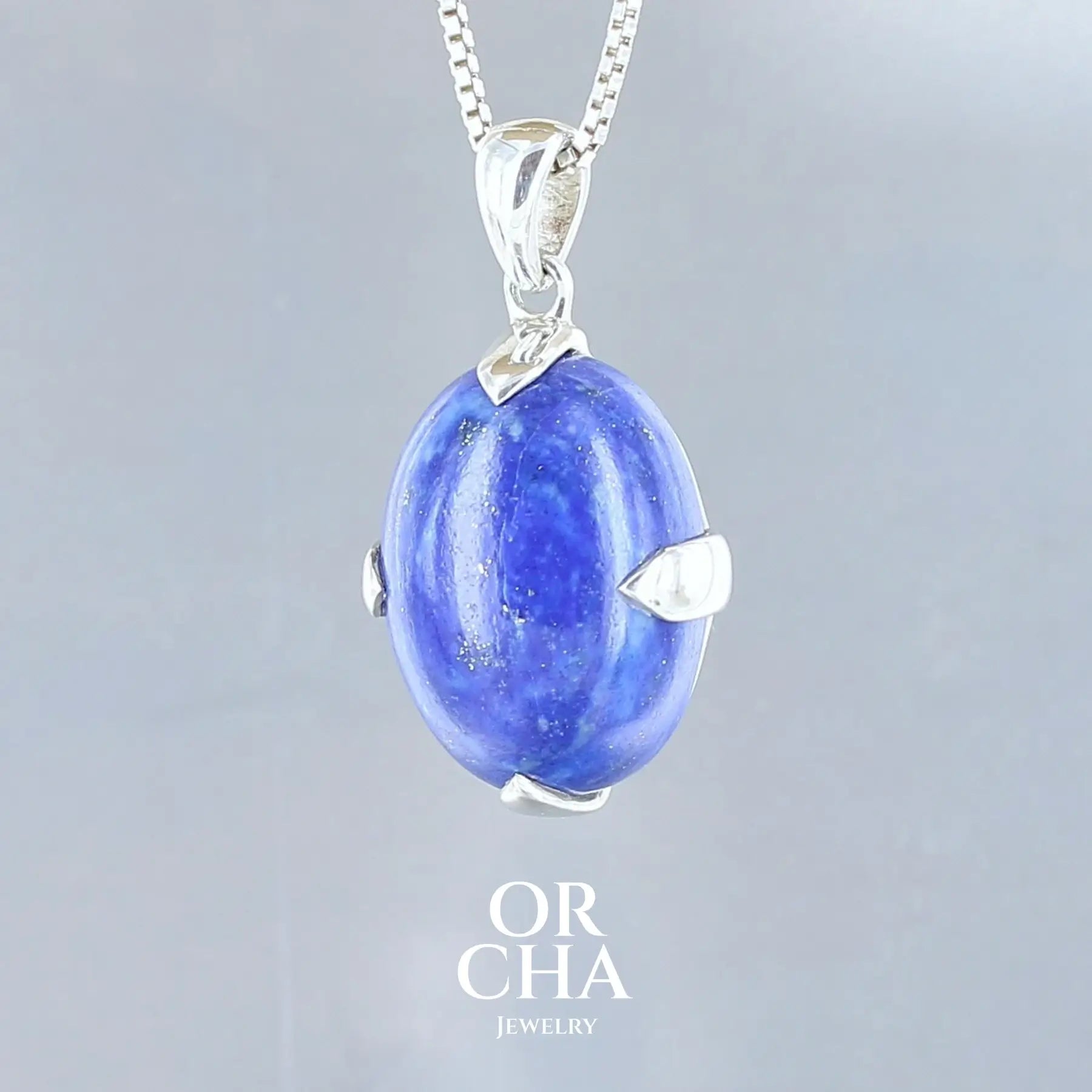 Pendentif en argent avec Lapis lazuli - Essential
