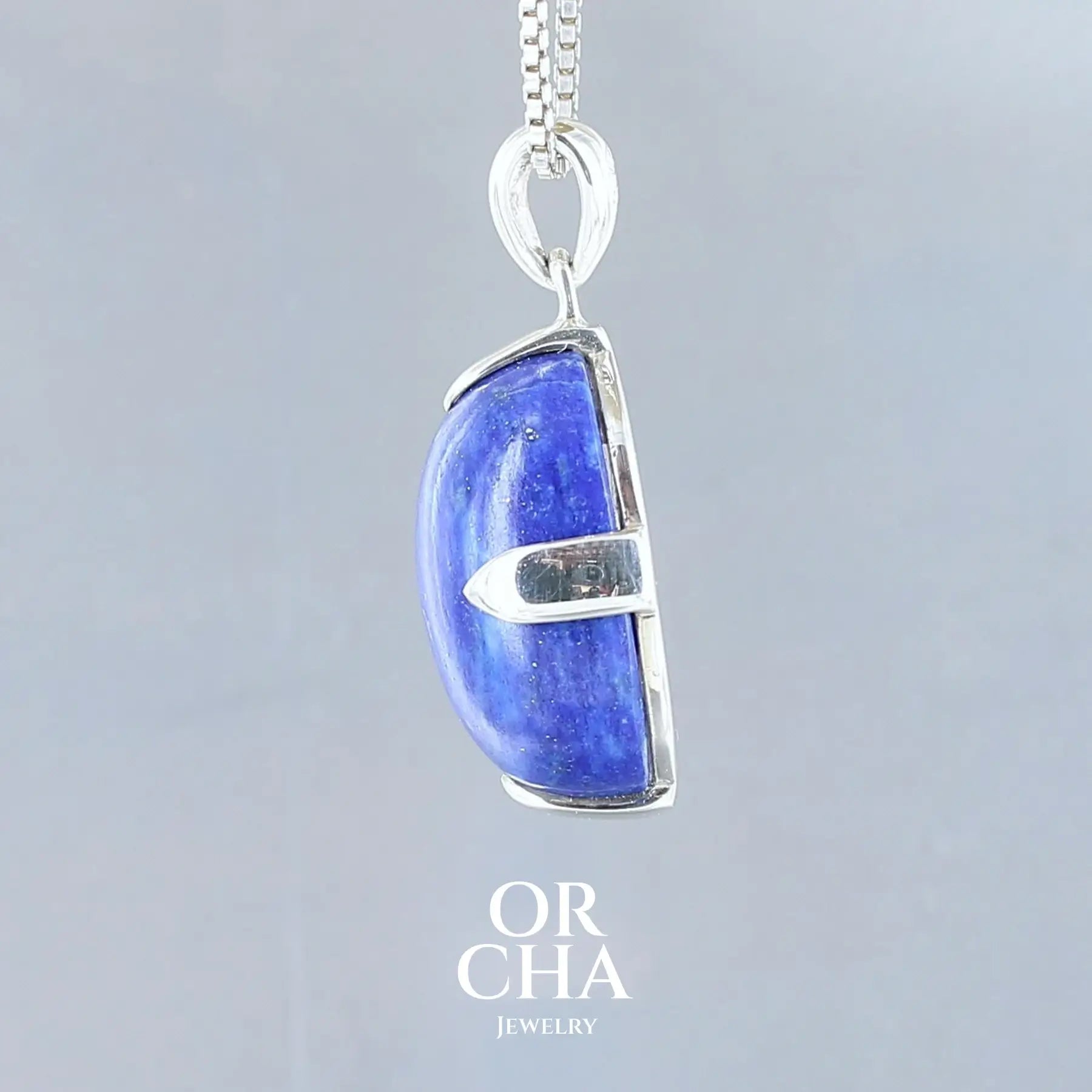 Pendentif en argent avec Lapis lazuli - Essential