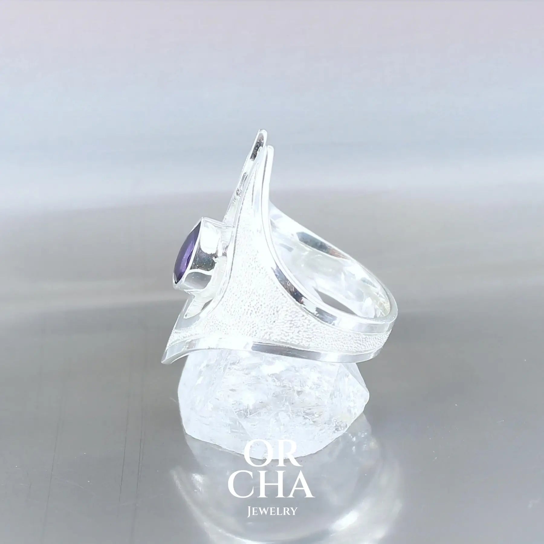 Bague en argent avec Améthyste - Bastet