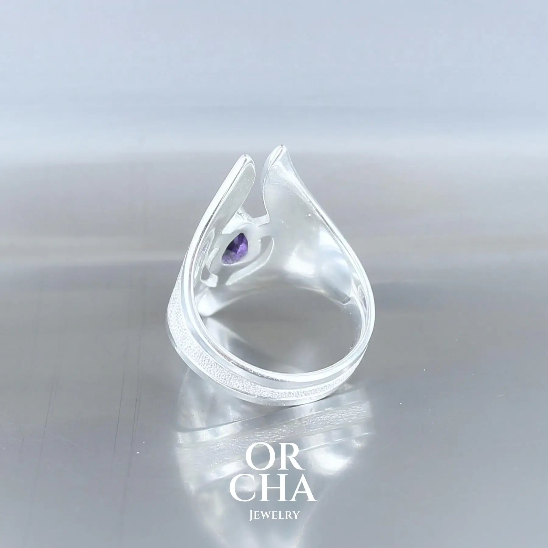 Bague en argent avec Améthyste - Bastet