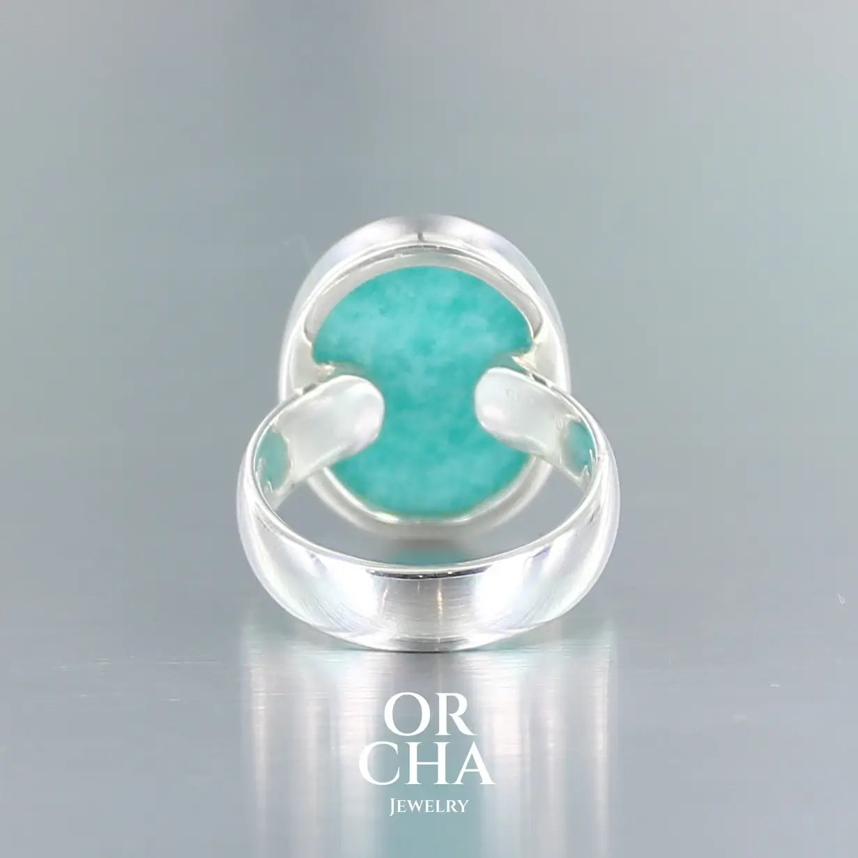 Bague en argent avec Amazonite - Essential