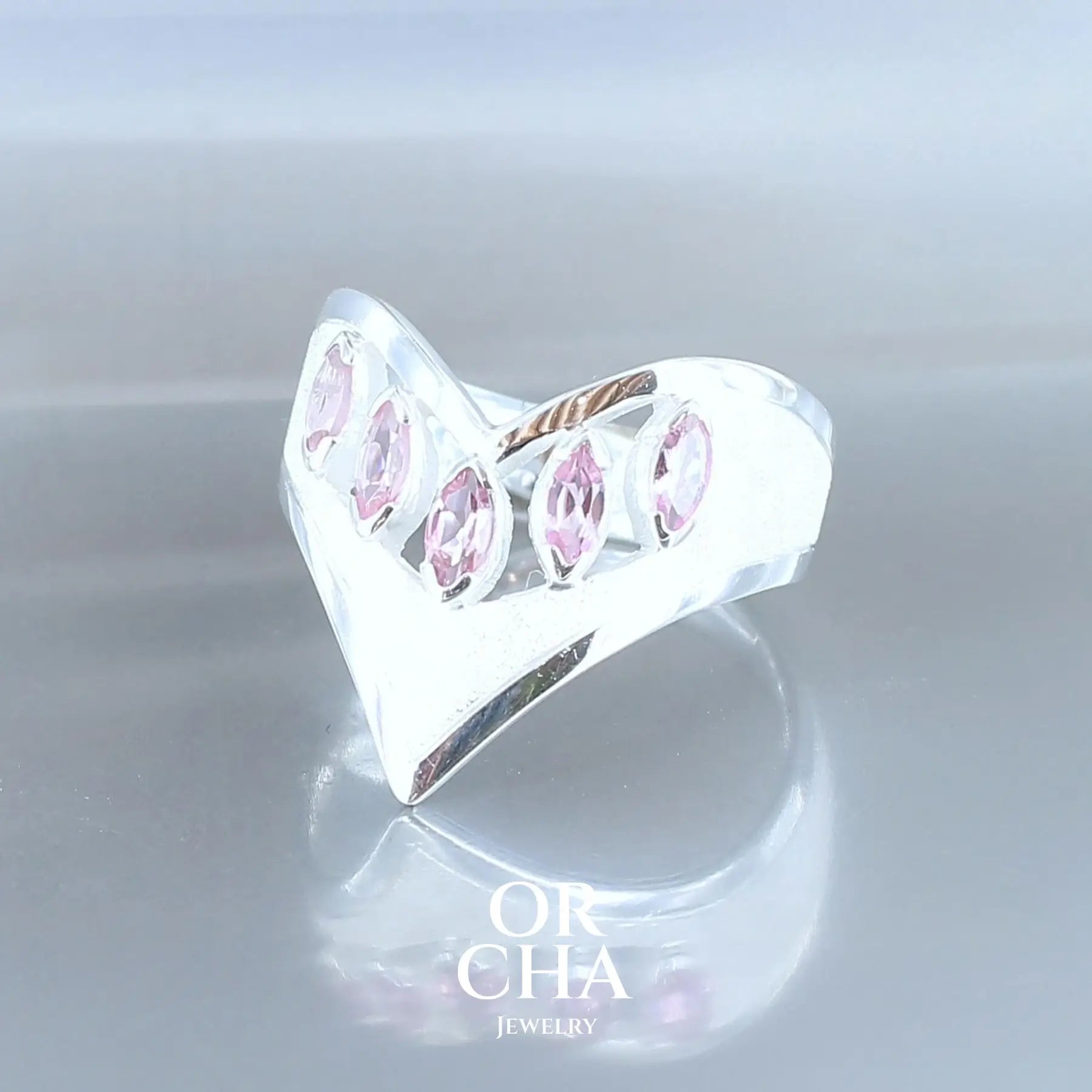 Bague en argent avec Tourmalines - Bastet