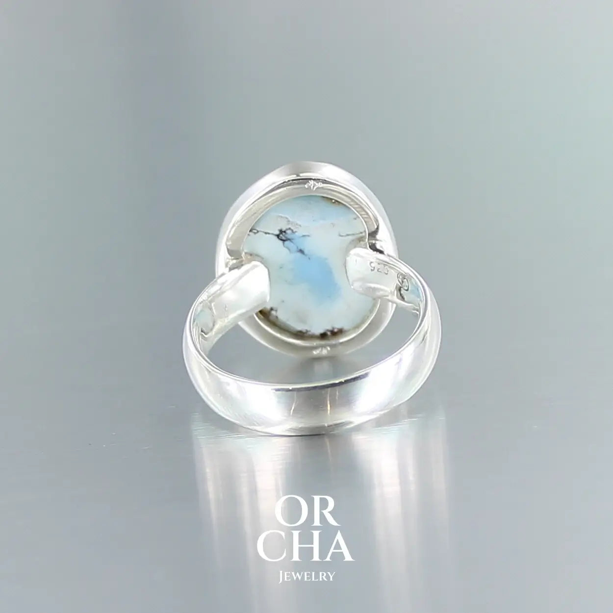 Bague en argent avec Turquoise Golden Hill - Essential