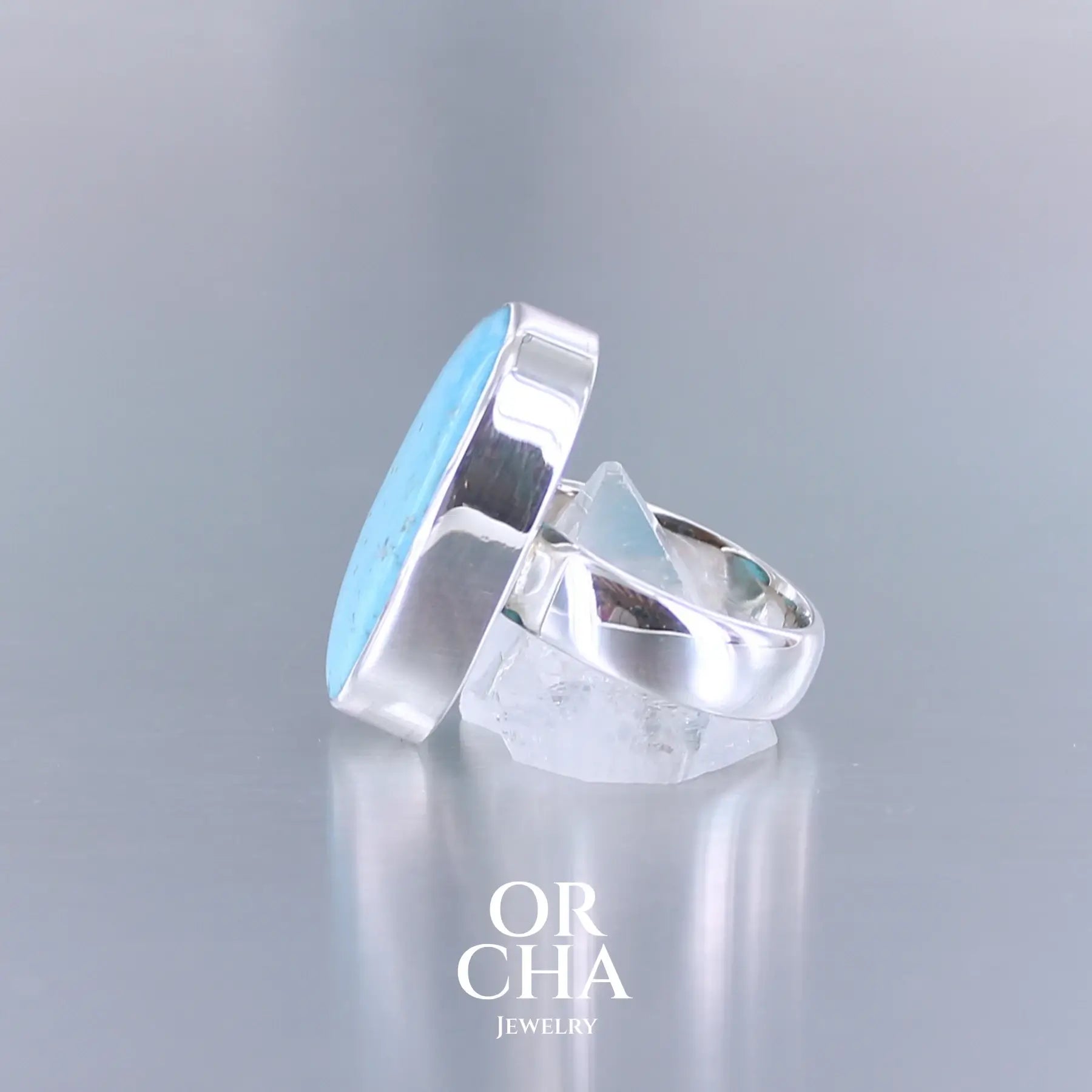 Bague en argent avec Turquoise perse - Essential