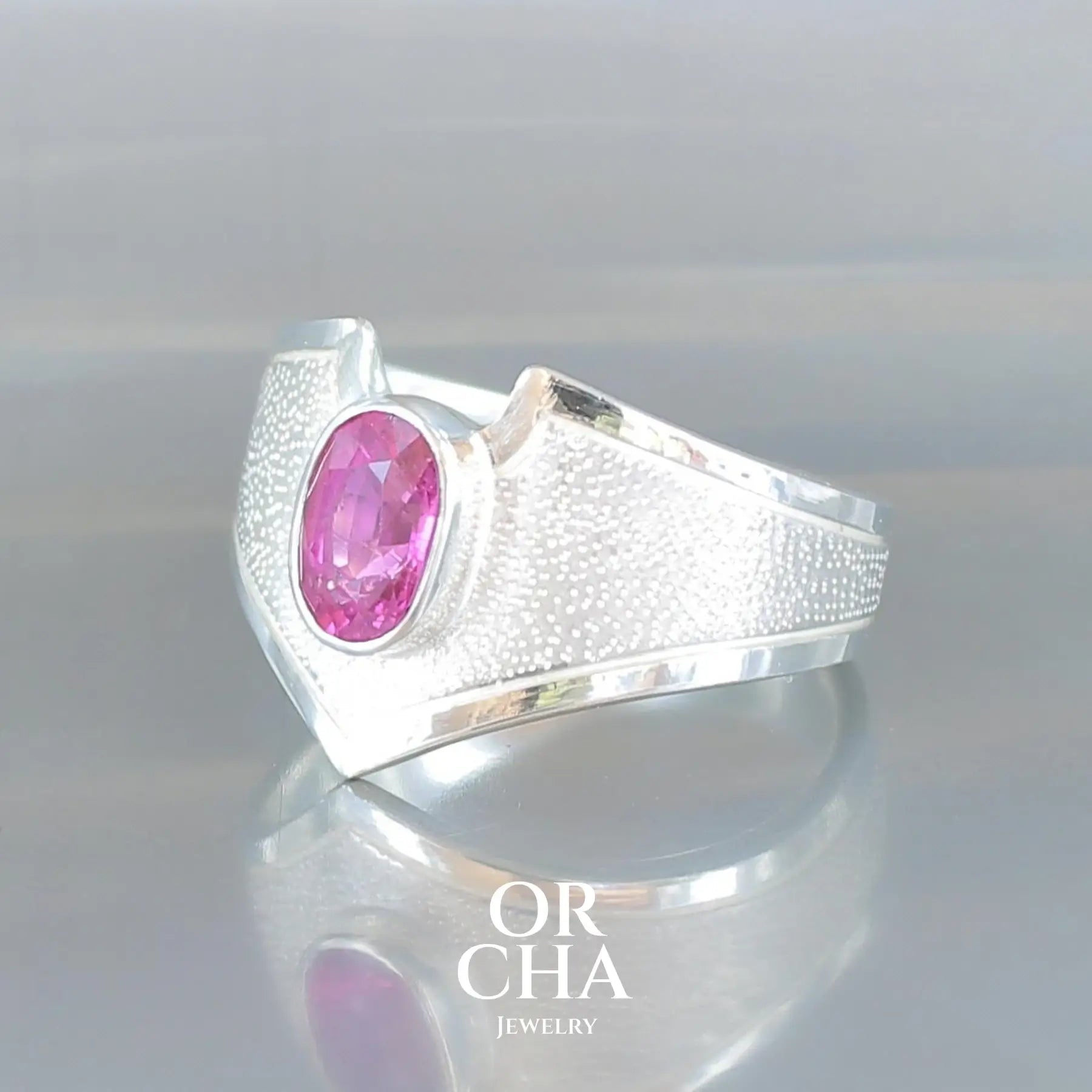 Bague en argent avec Tourmaline - Bastet