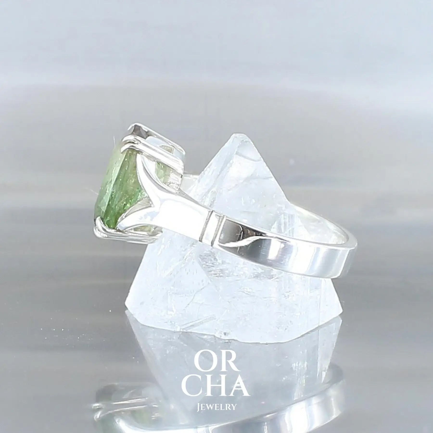 Bague en argent avec Tourmaline - Paradis