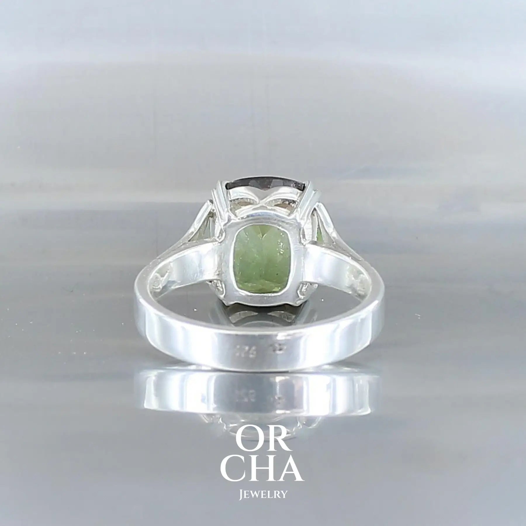 Bague en argent avec Tourmaline - Paradis