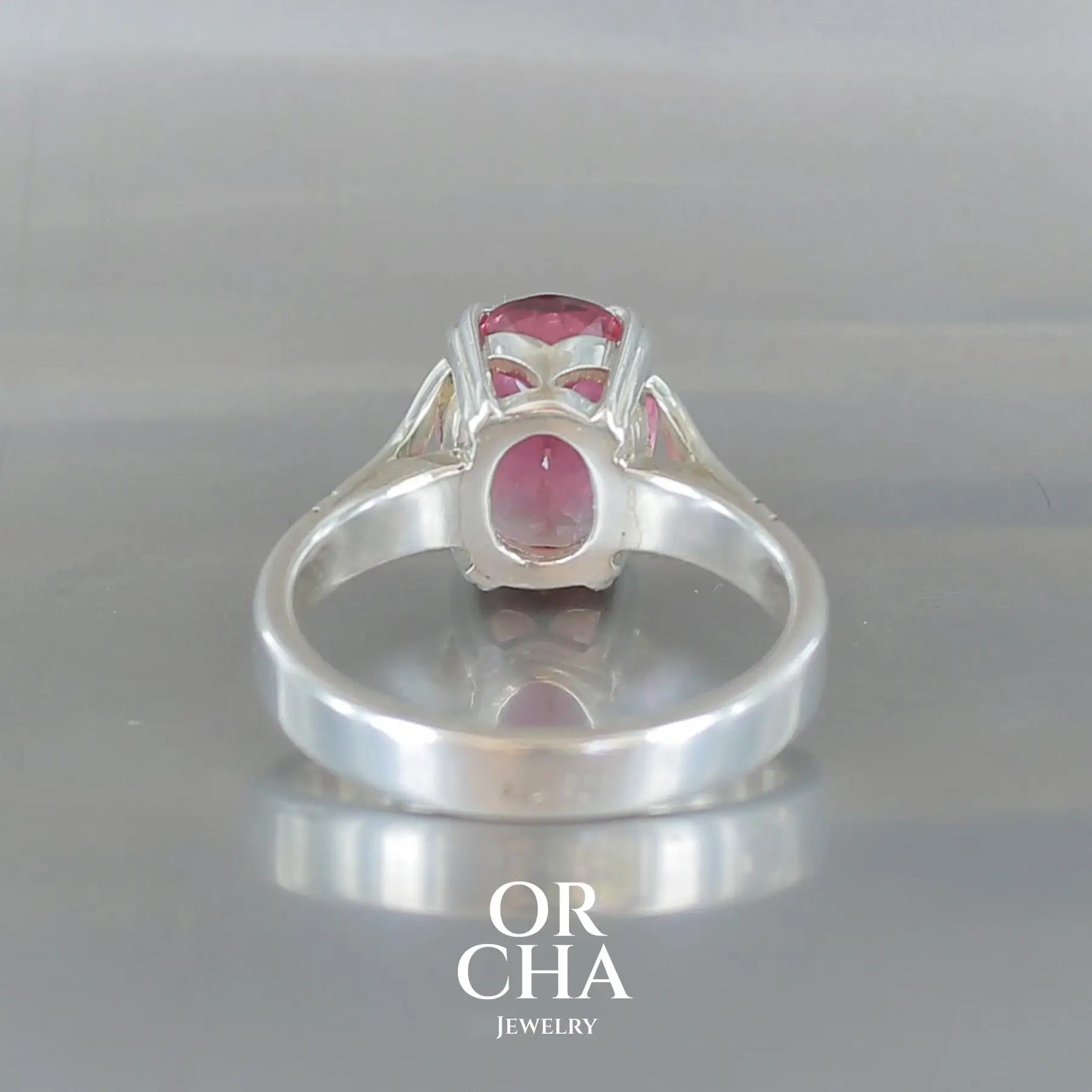 Bague en argent avec Tourmaline - Paradis