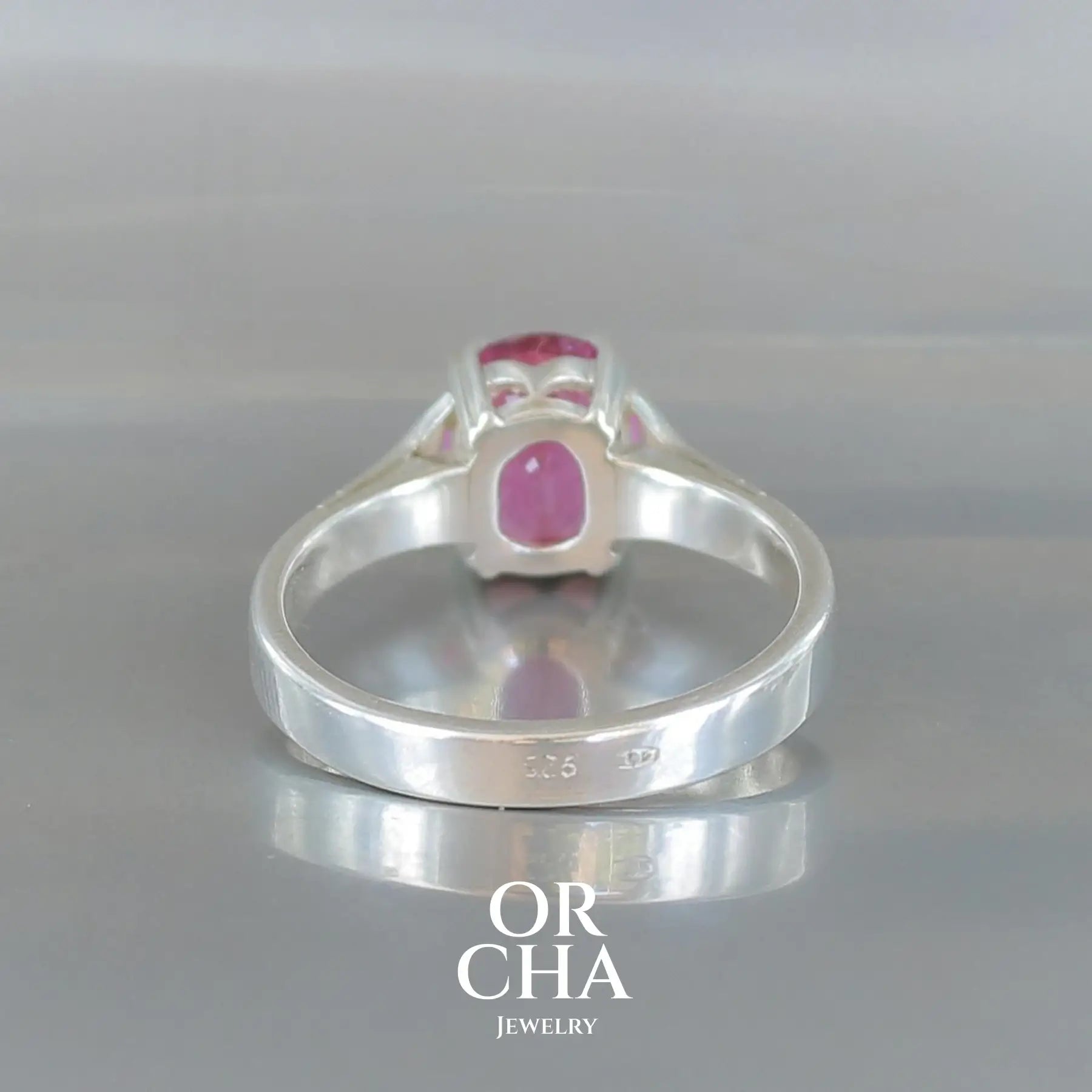 Bague en argent avec Tourmaline - Paradis