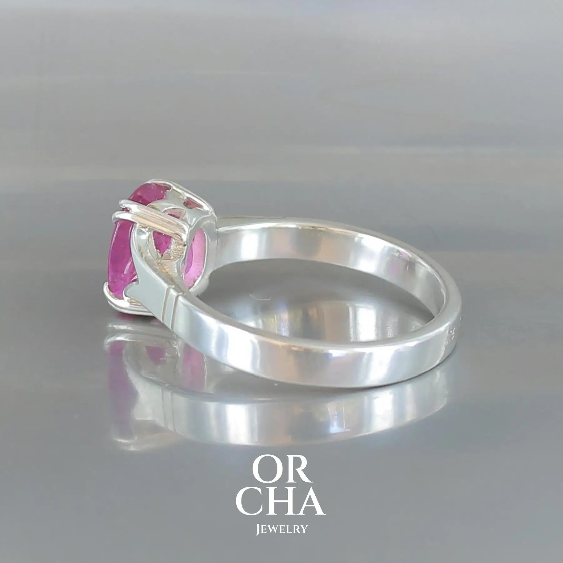Bague en argent avec Tourmaline - Paradis