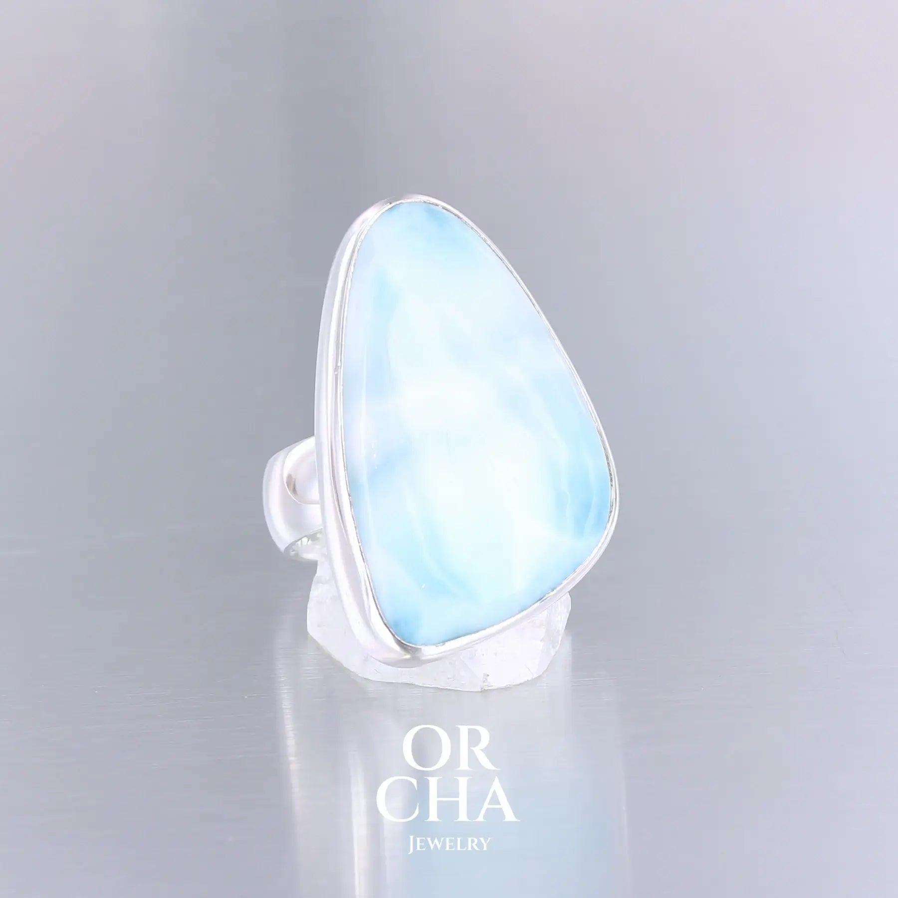 Bague en argent avec Larimar - Essential