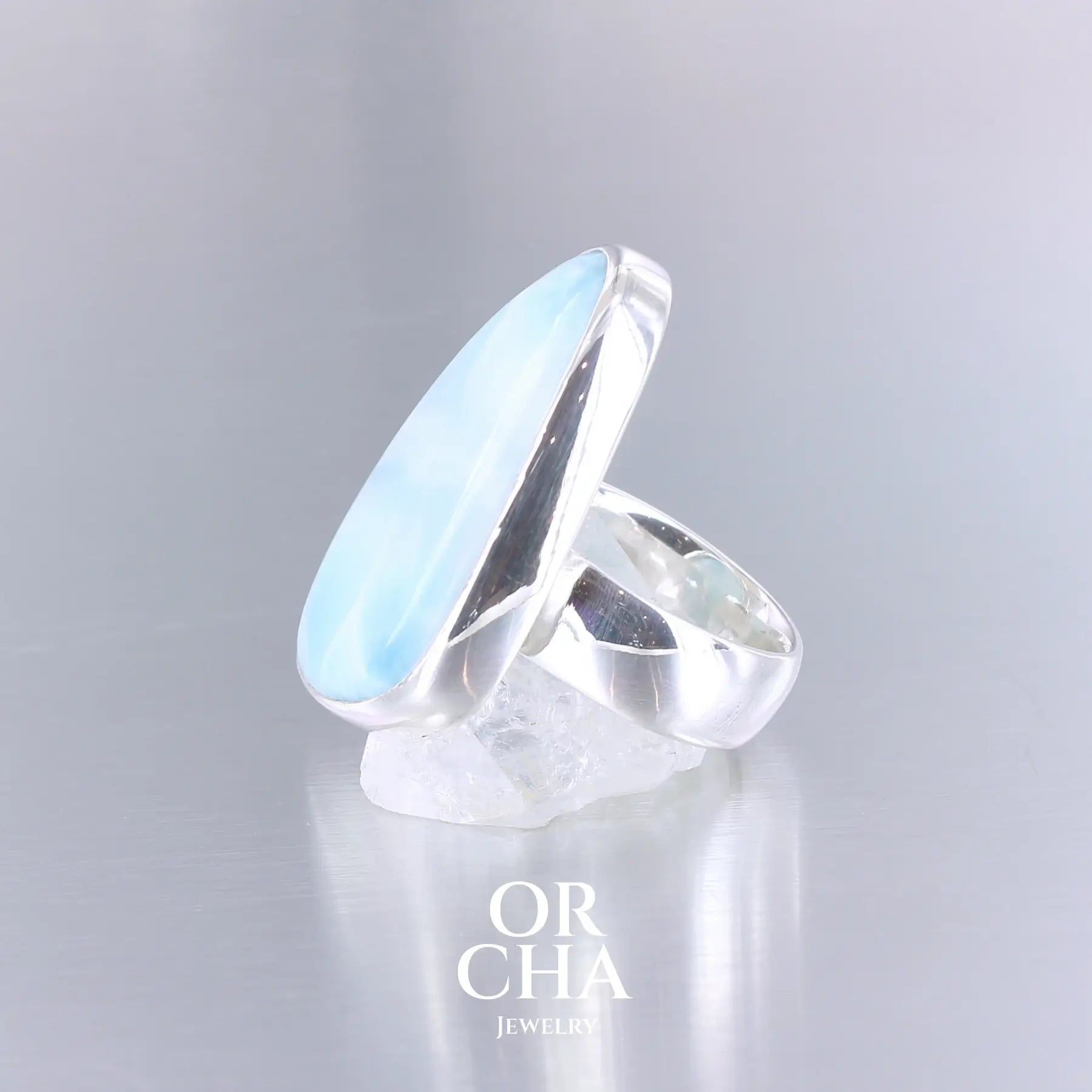 Bague en argent avec Larimar - Essential