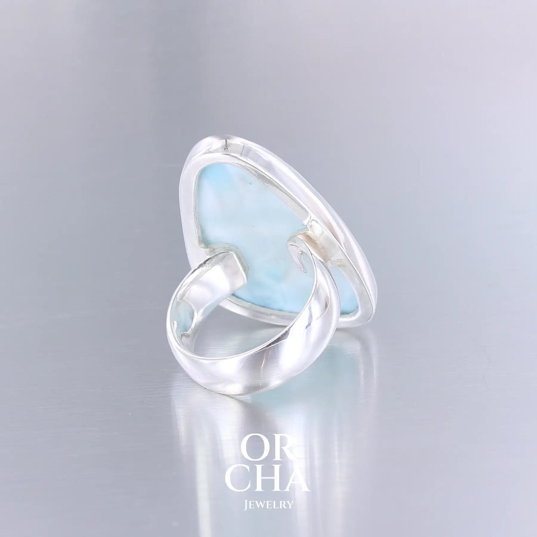 Bague en argent avec Larimar - Essential