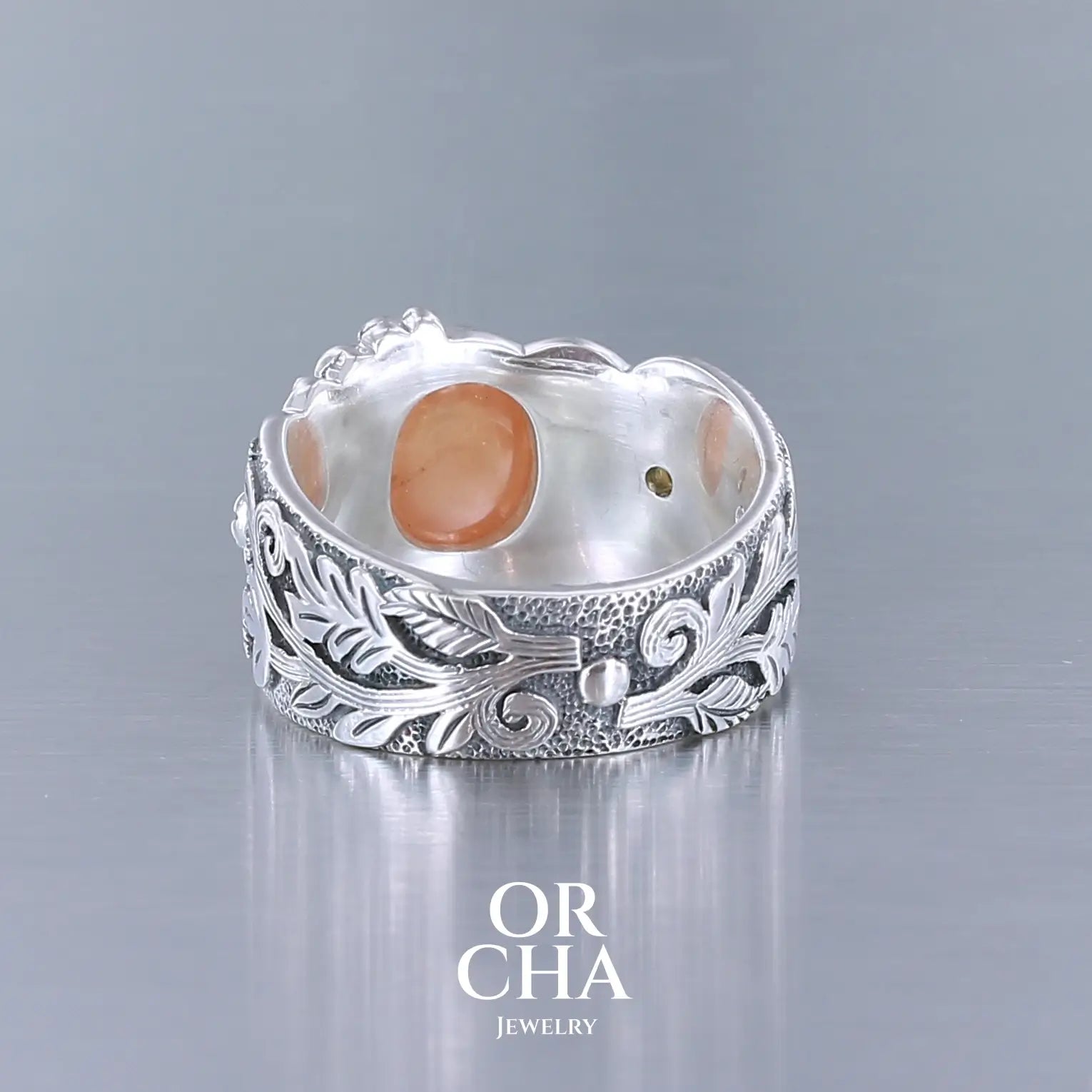 Réservée - Bague en argent avec Grenat - Sauvage