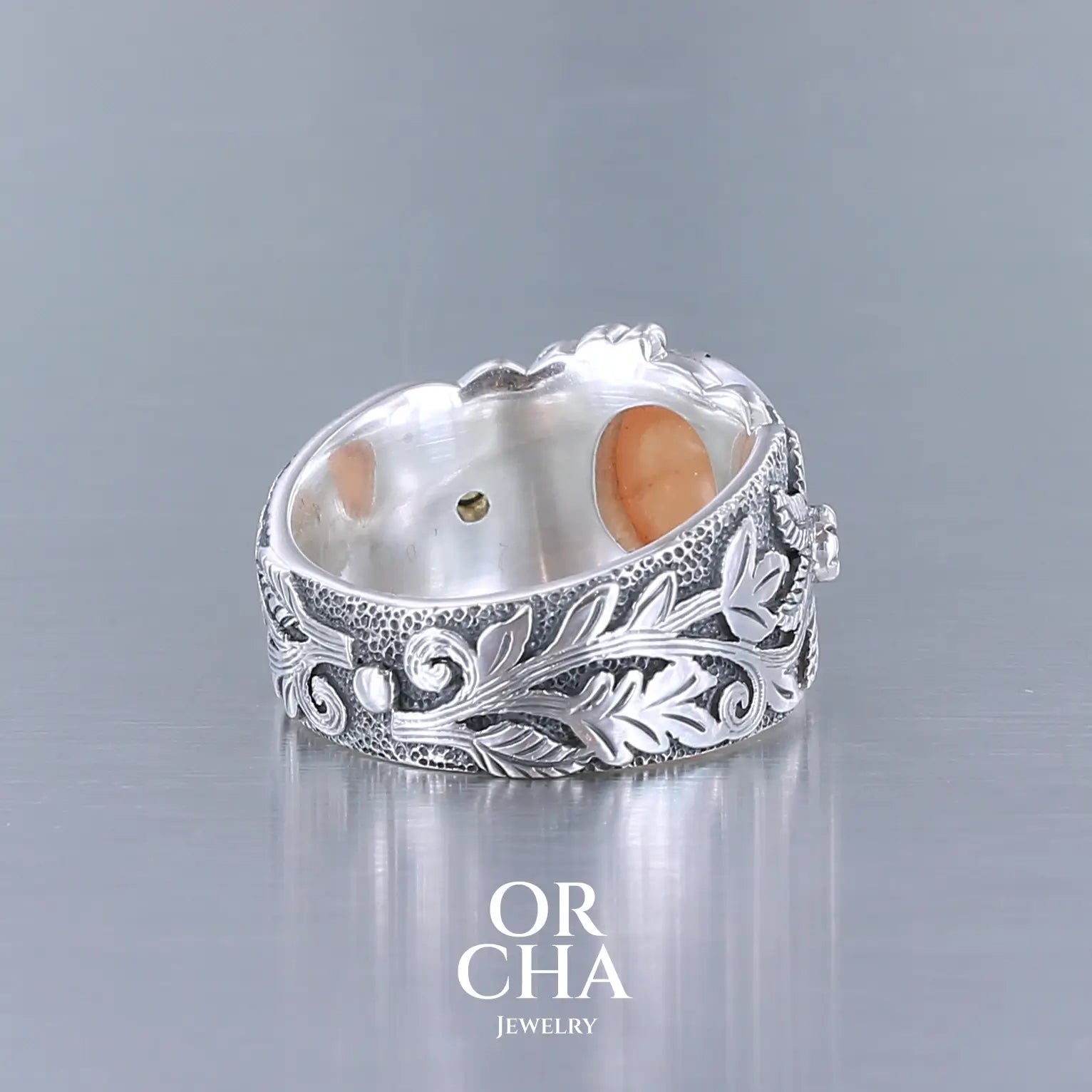 Réservée - Bague en argent avec Grenat - Sauvage