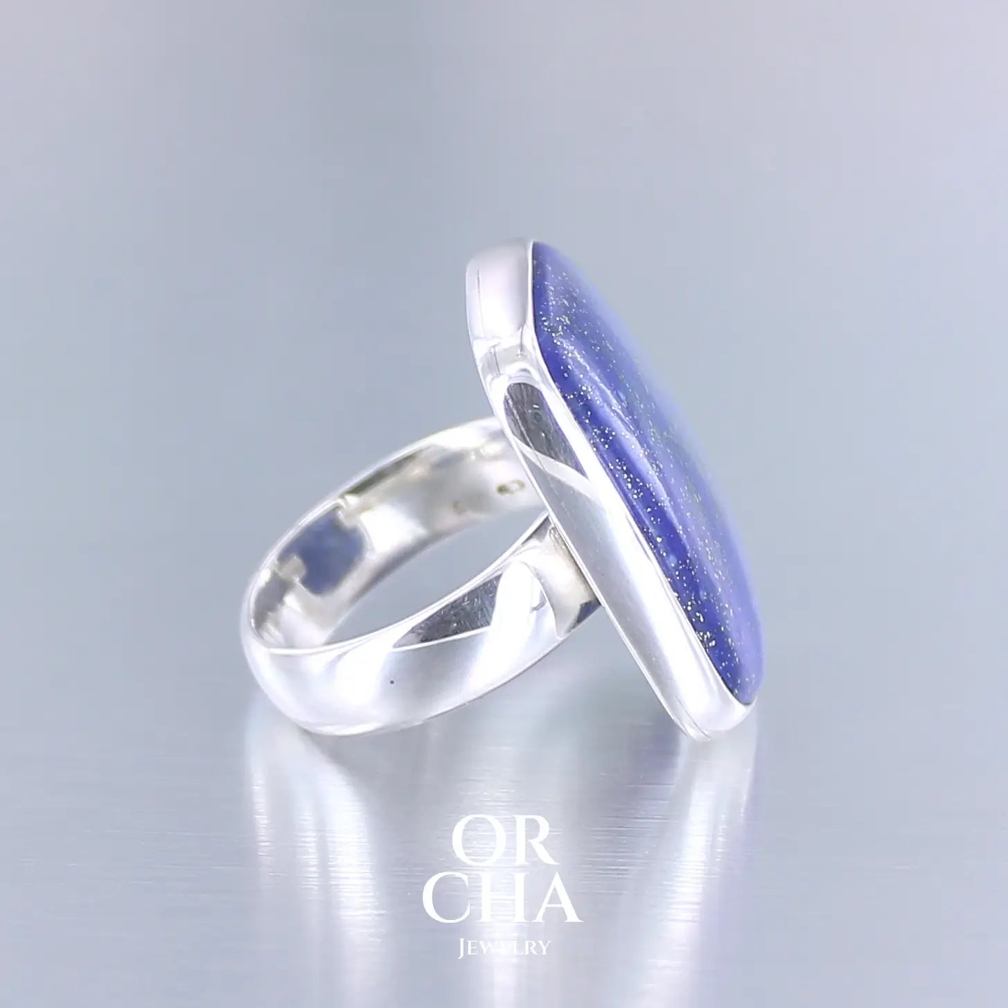 Bague en argent avec Lapis Lazuli - Essential