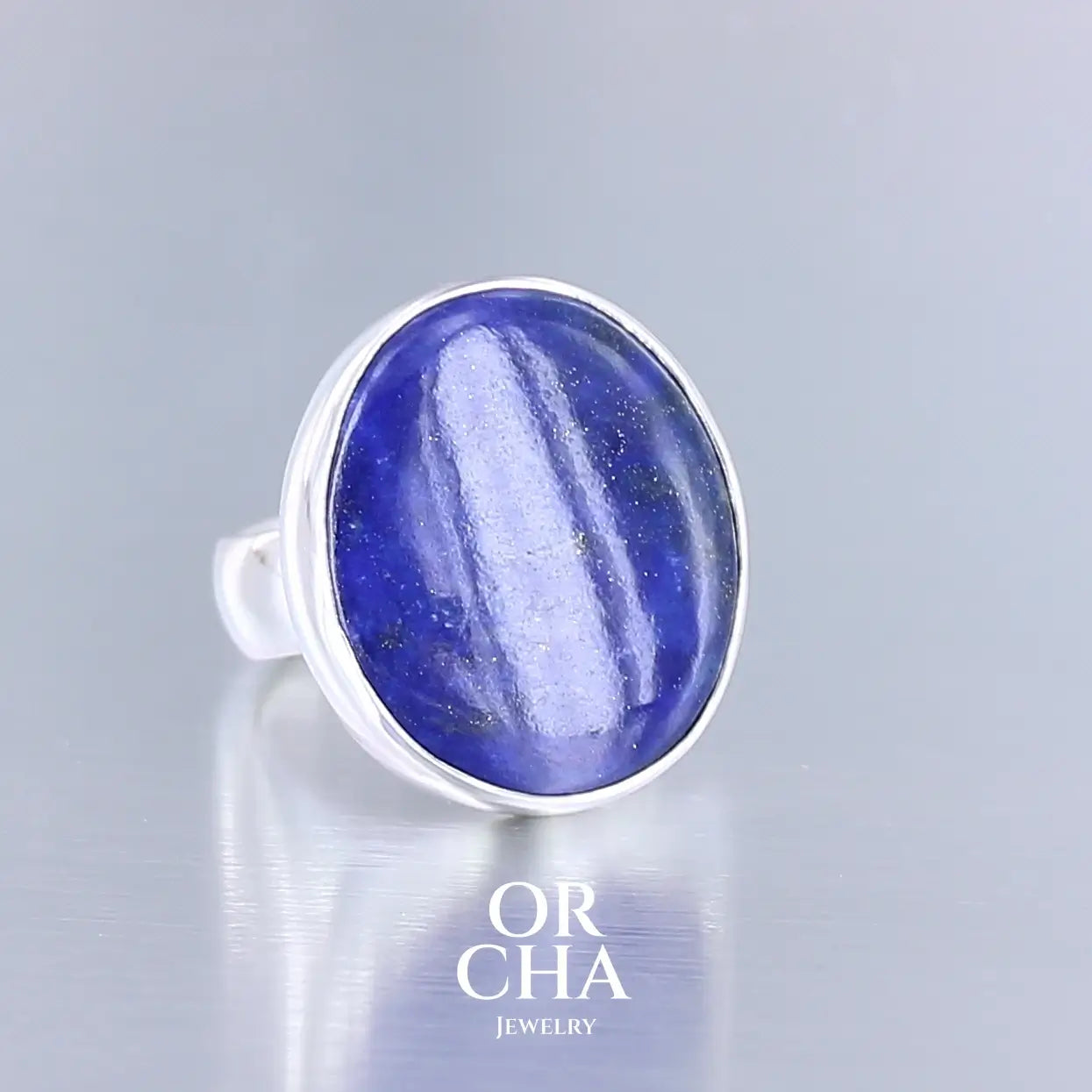 Bague en argent avec Lapis Lazuli - Essential