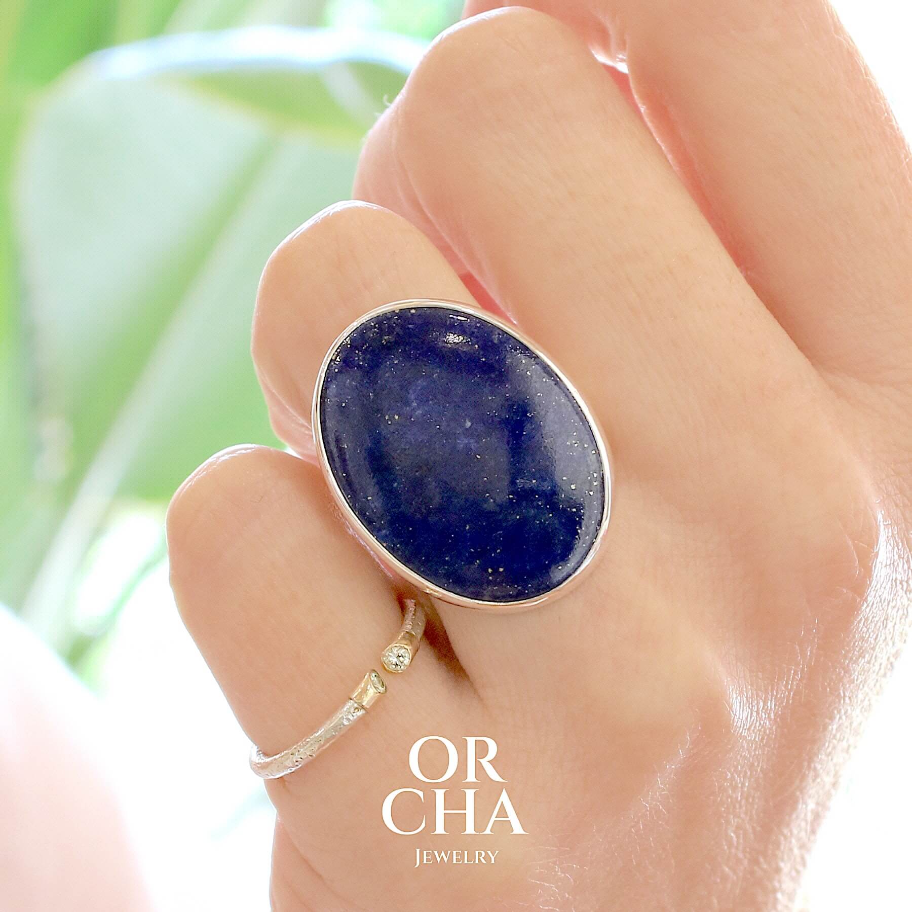 Bague en argent avec Lapis Lazuli - Essential