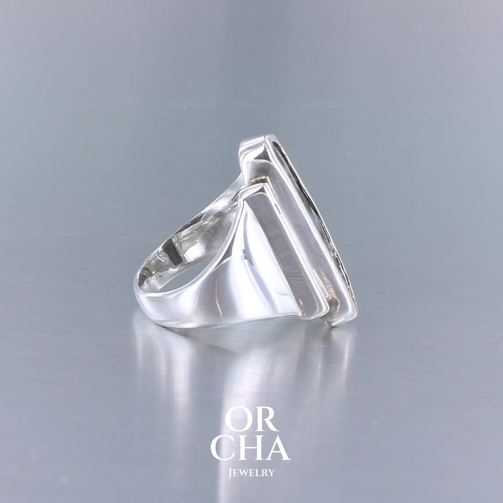 Réservée. Bague en argent et or 9k avec Opale - Orcha's Gold