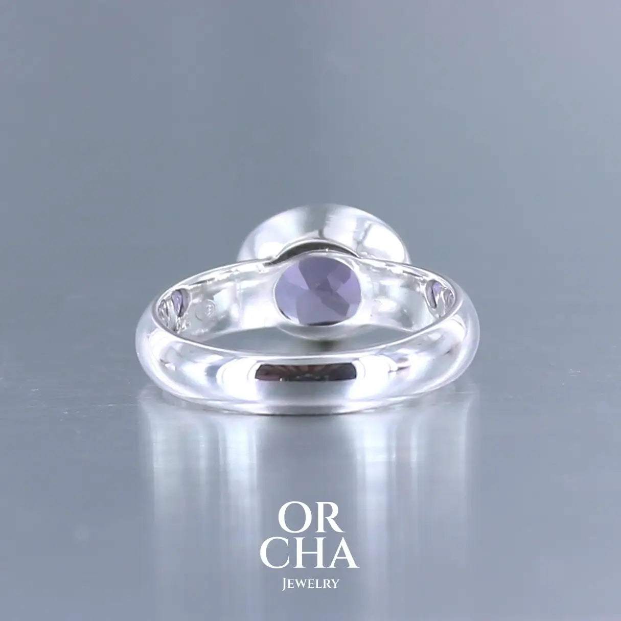 Bague en argent et Améthyste - Paradis