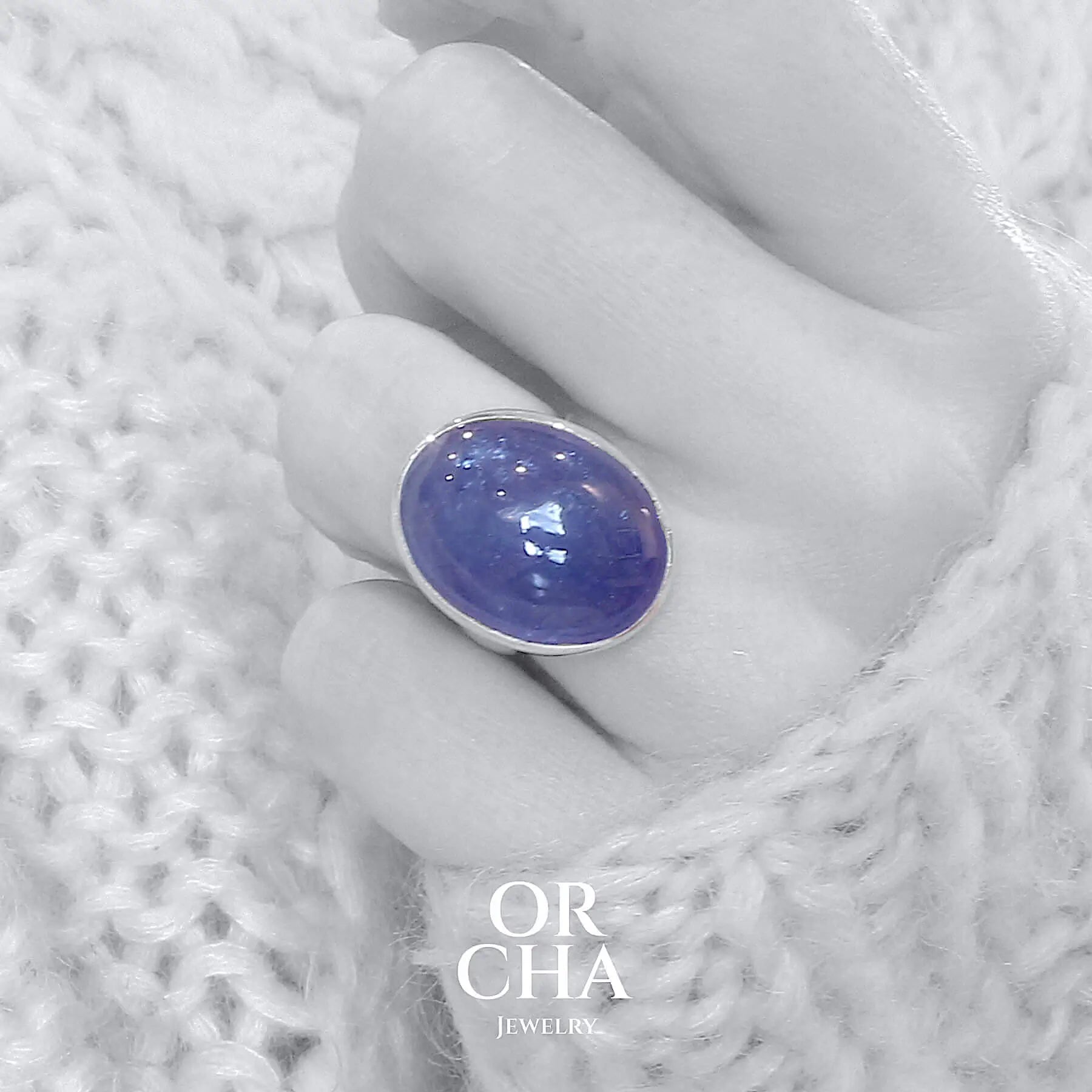 Bague en argent avec Tanzanite - Essential