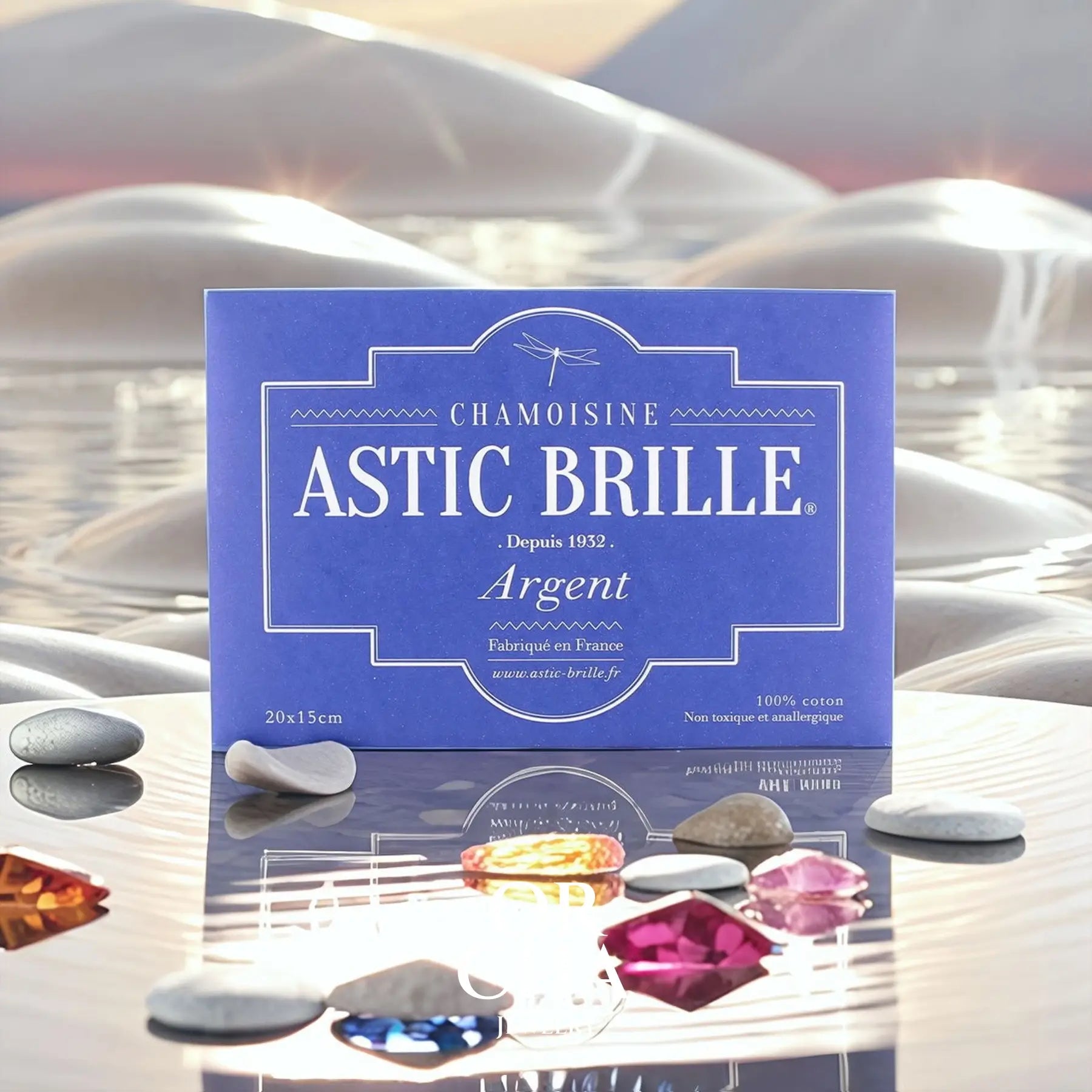 Chamoisine Argent Astic Brille