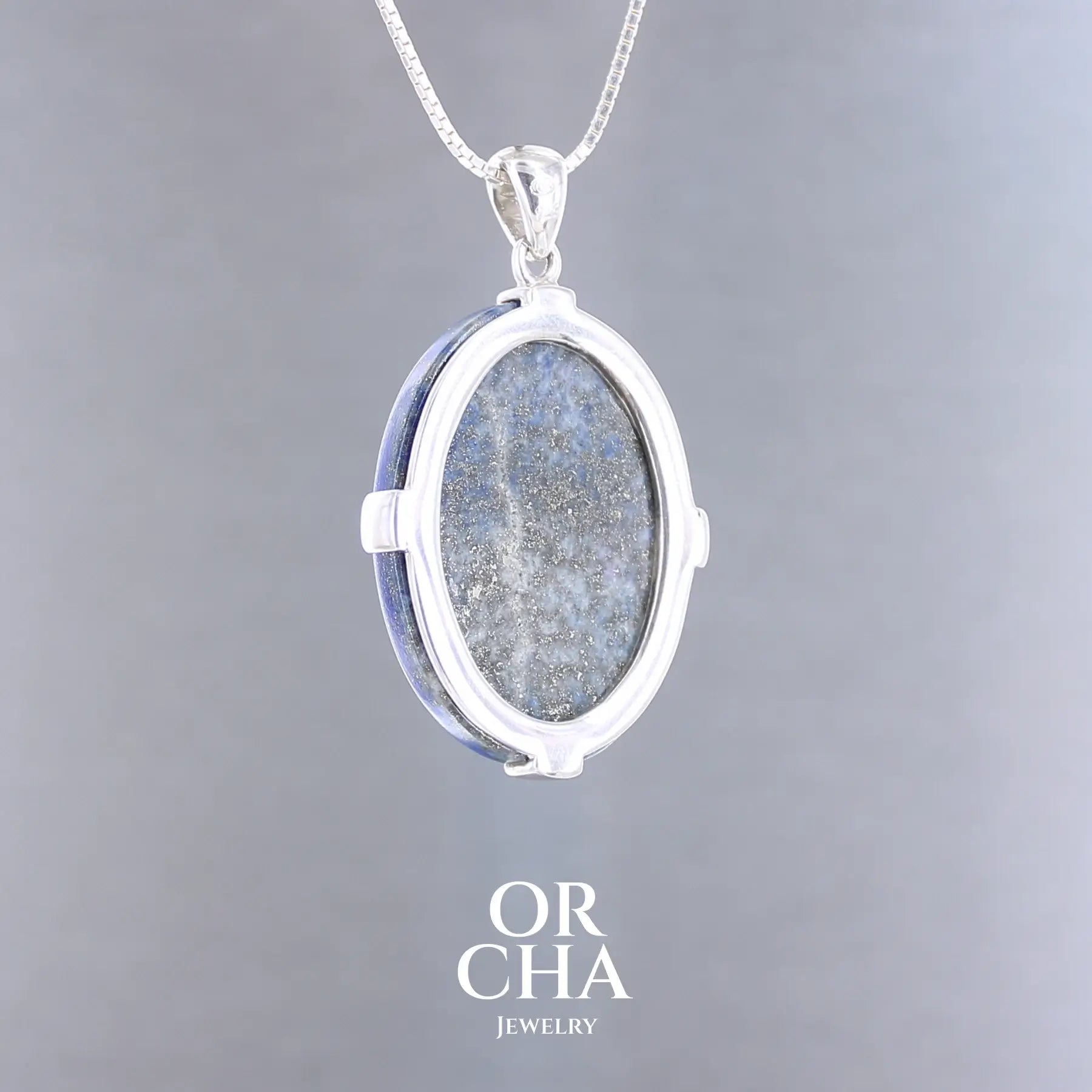 Pendentif en argent avec Lapis lazuli - Essential