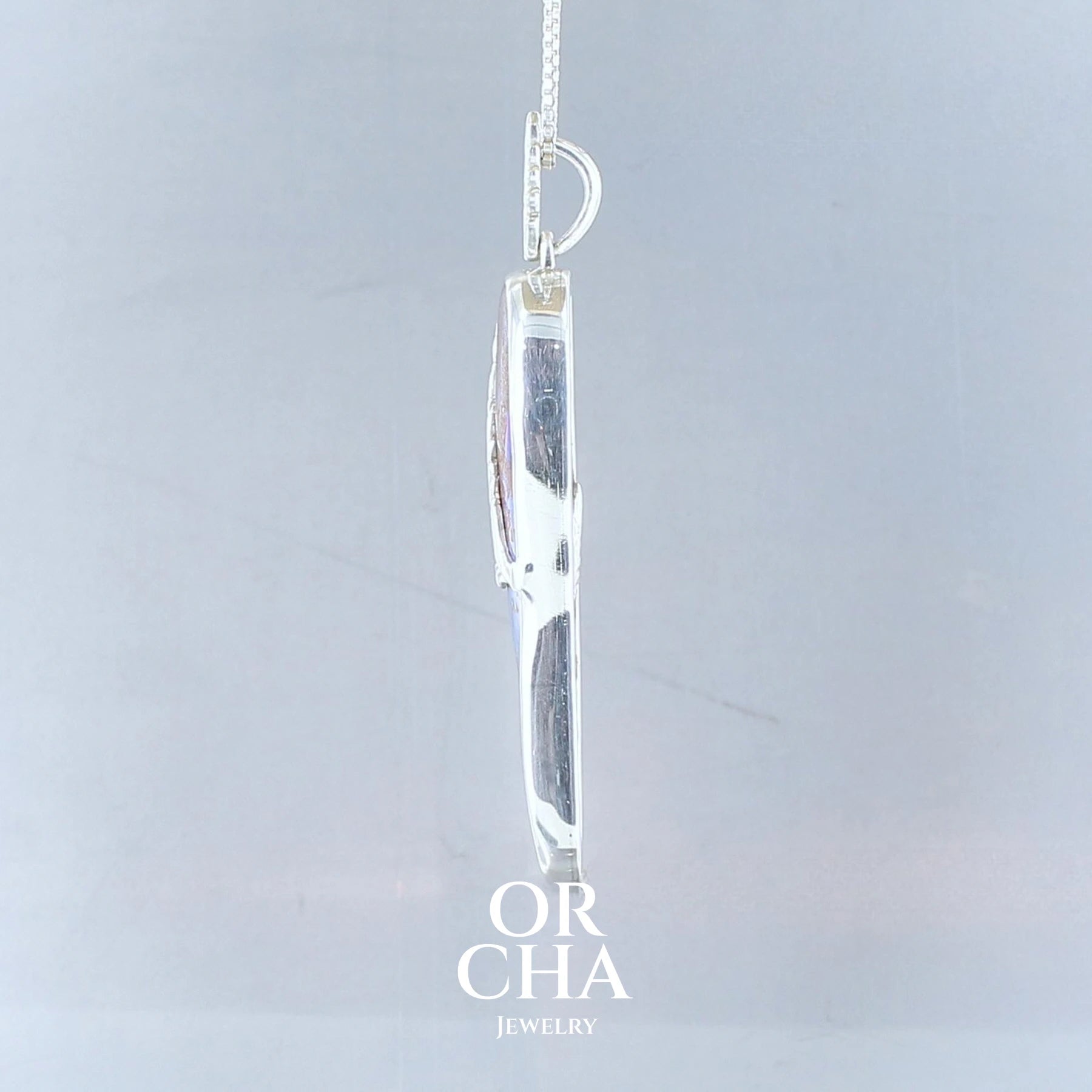 Pendentif en argent avec Opale - Sauvage