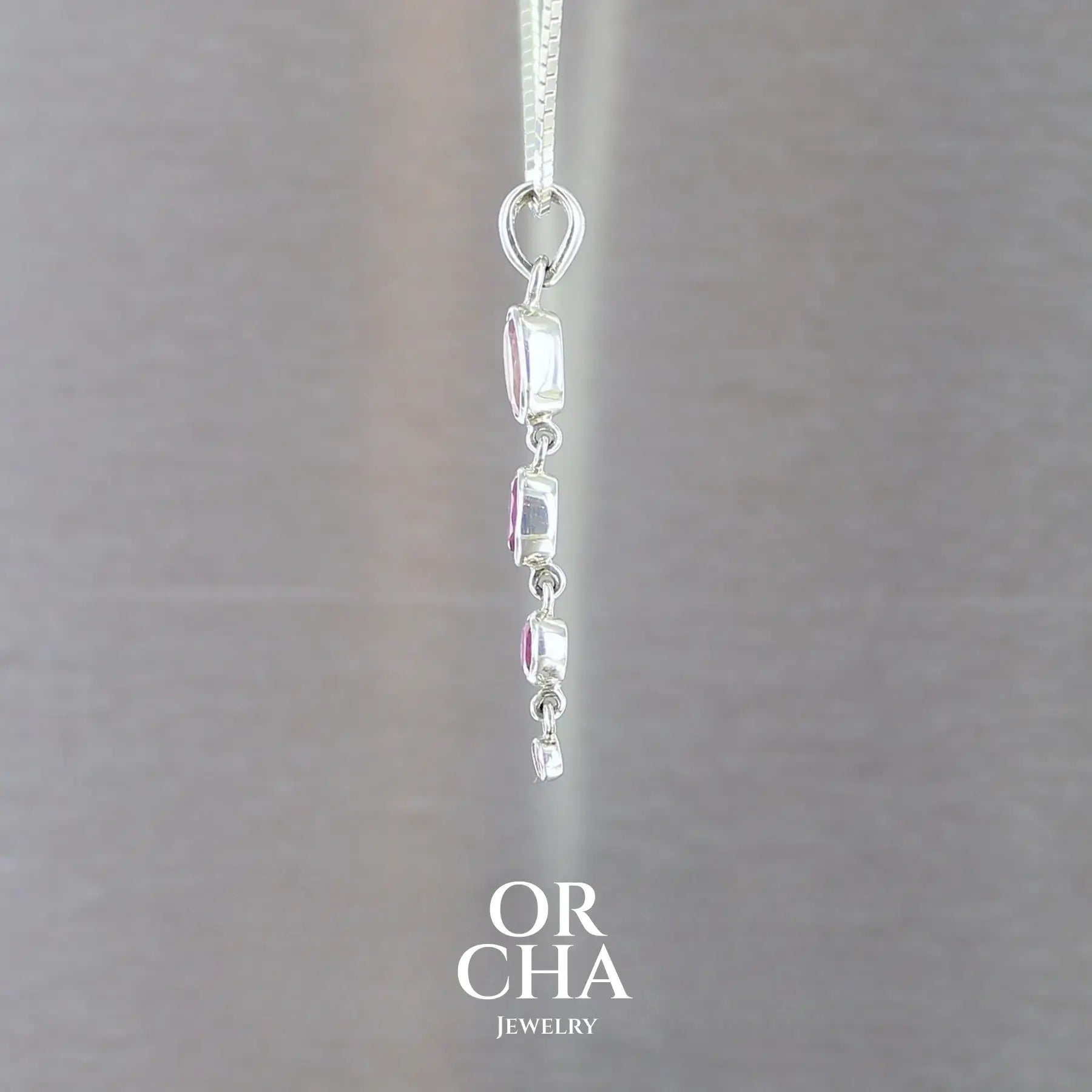 Pendentif en argent avec Tourmalines - Paradis
