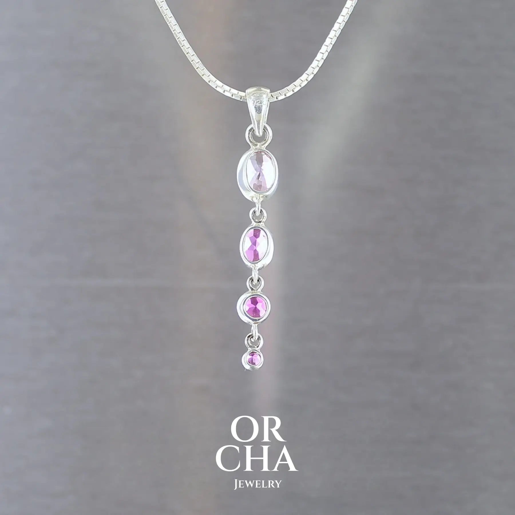 Pendentif en argent avec Tourmalines - Paradis