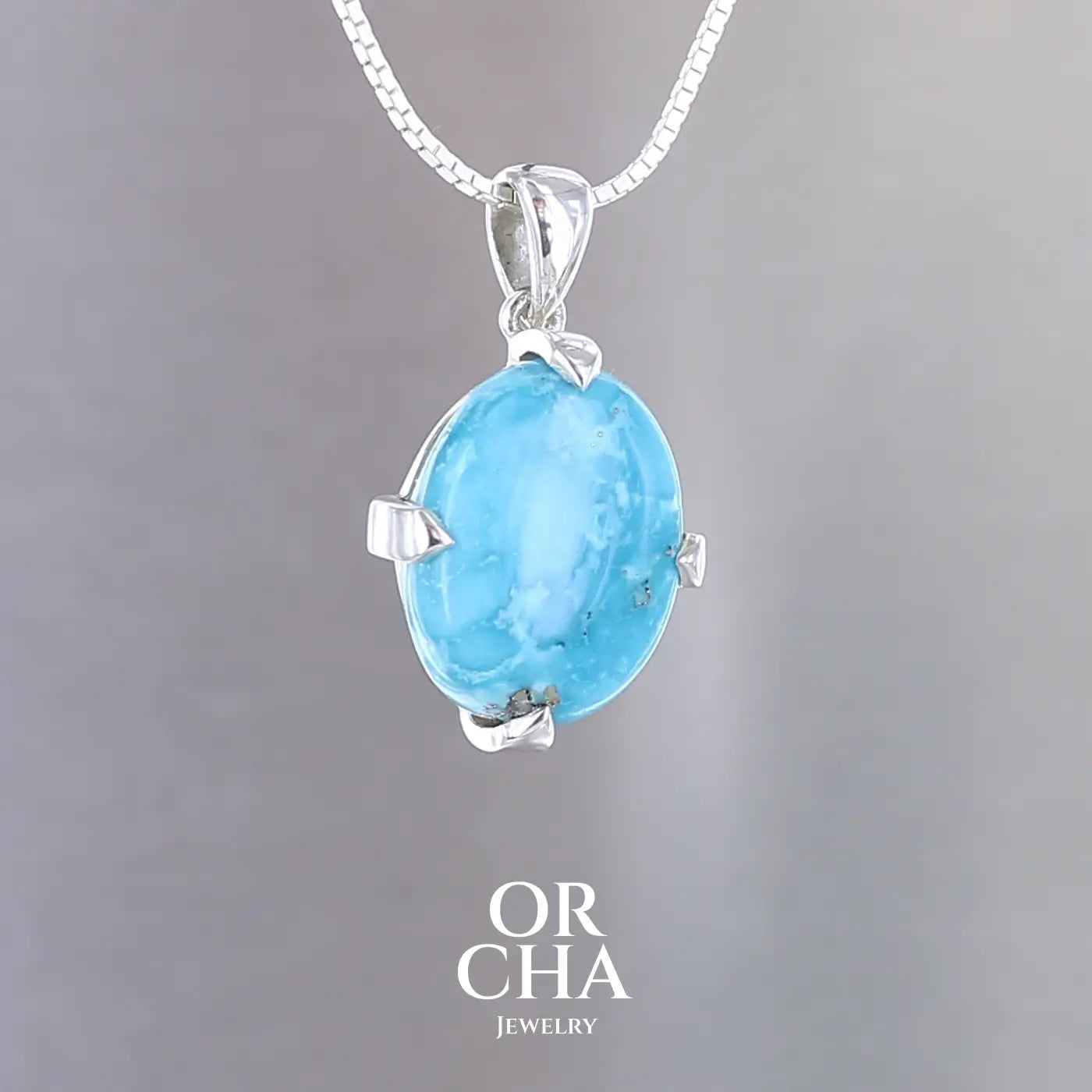 Pendentif en argent avec Turquoise - Essential
