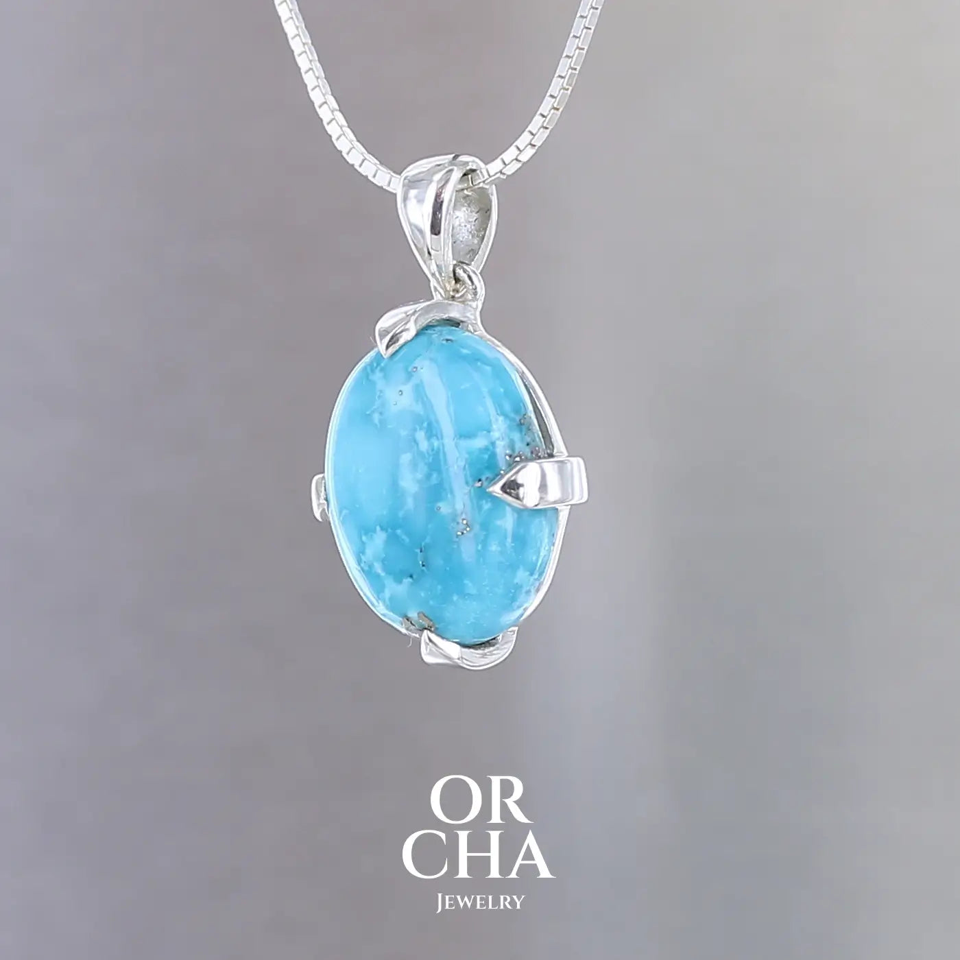 Pendentif en argent avec Turquoise - Essential