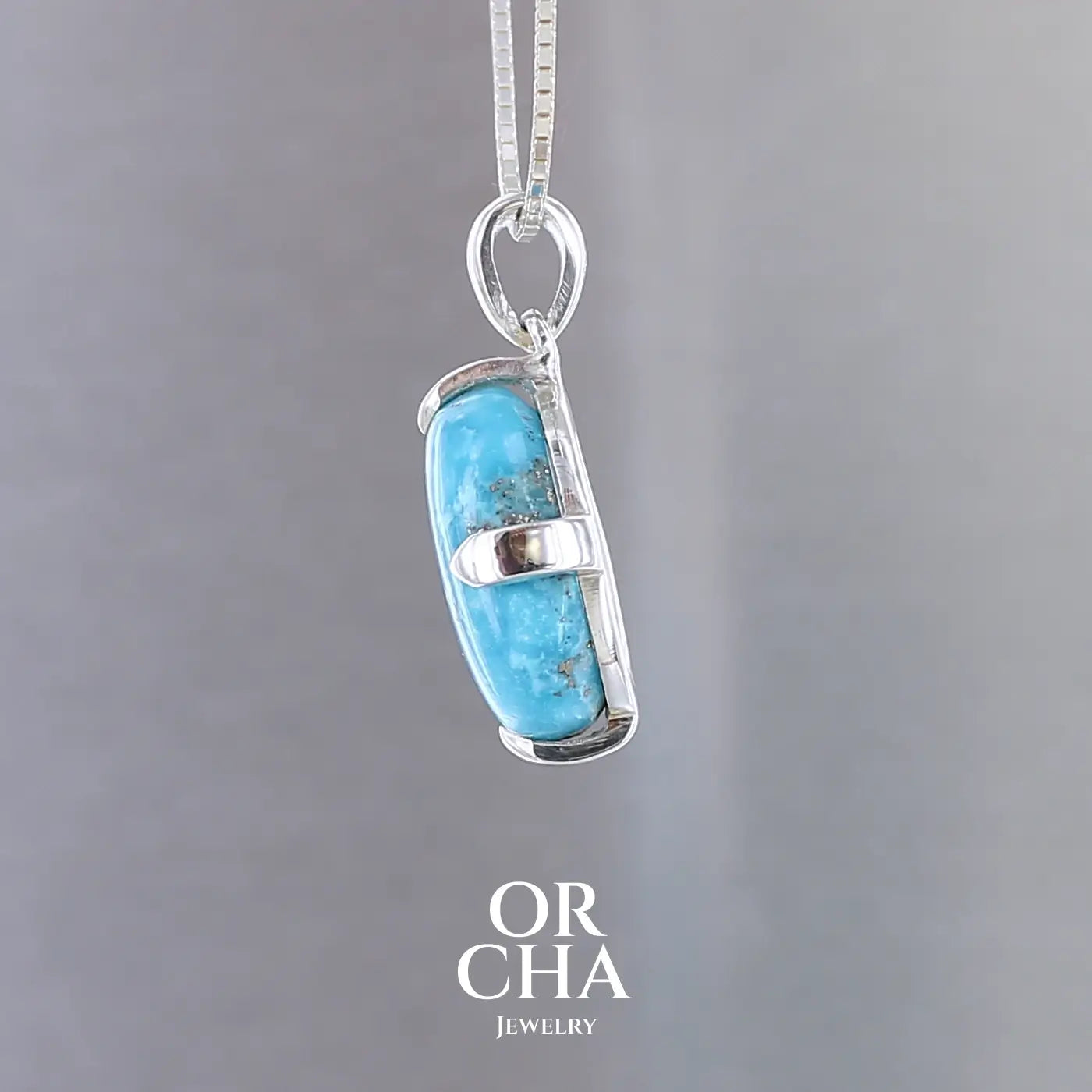 Pendentif en argent avec Turquoise - Essential