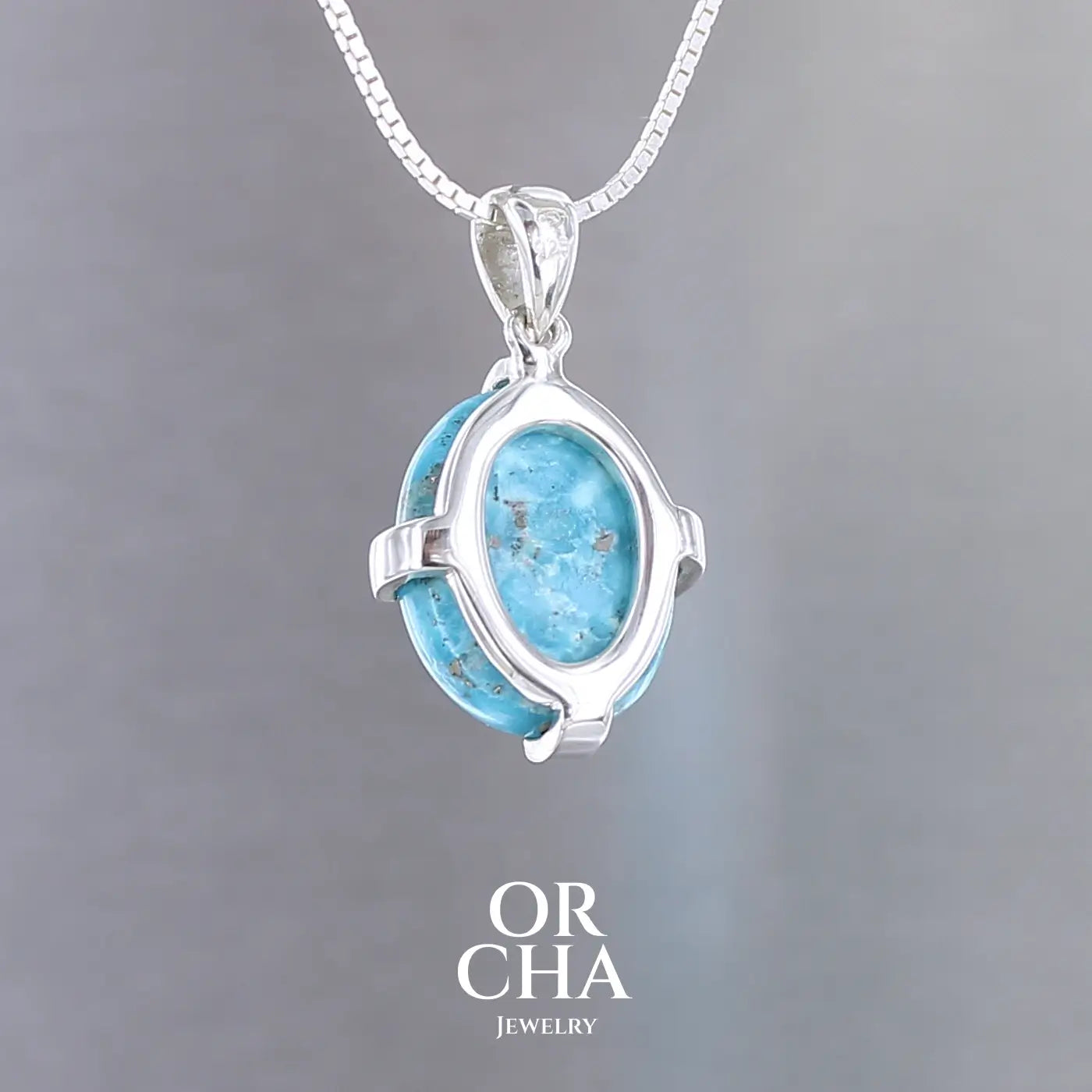 Pendentif en argent avec Turquoise - Essential