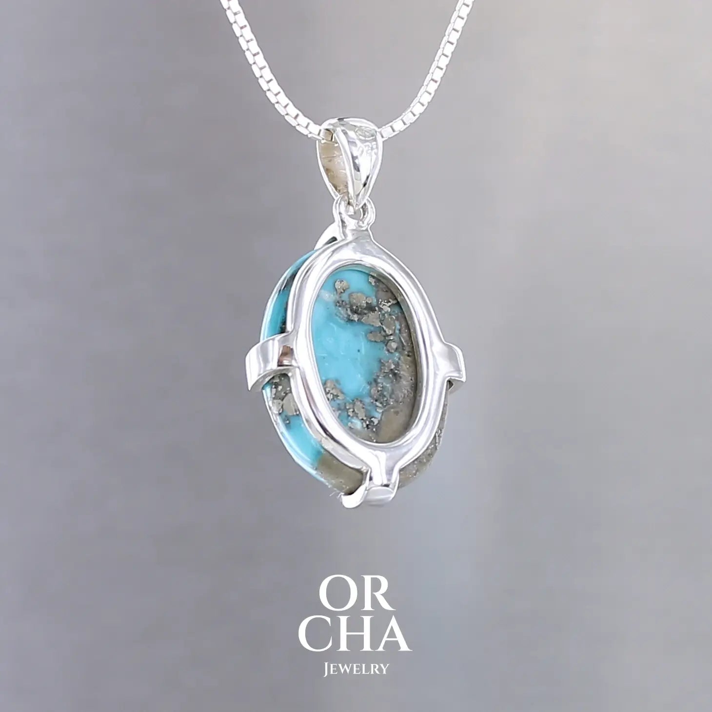 Pendentif en argent avec Turquoise - Essential