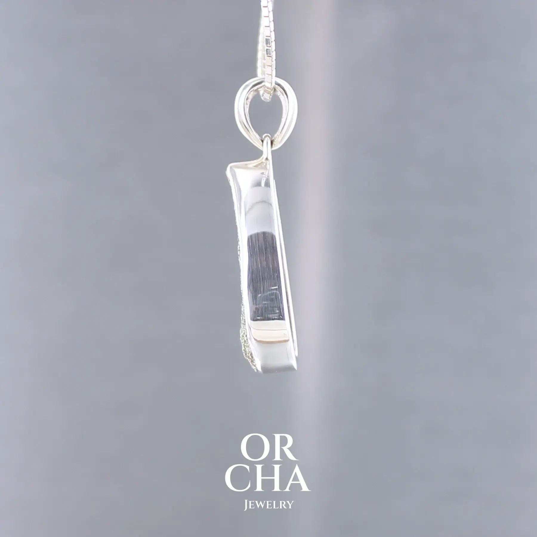 Pendentif en argent avec pyrite brute - Essential