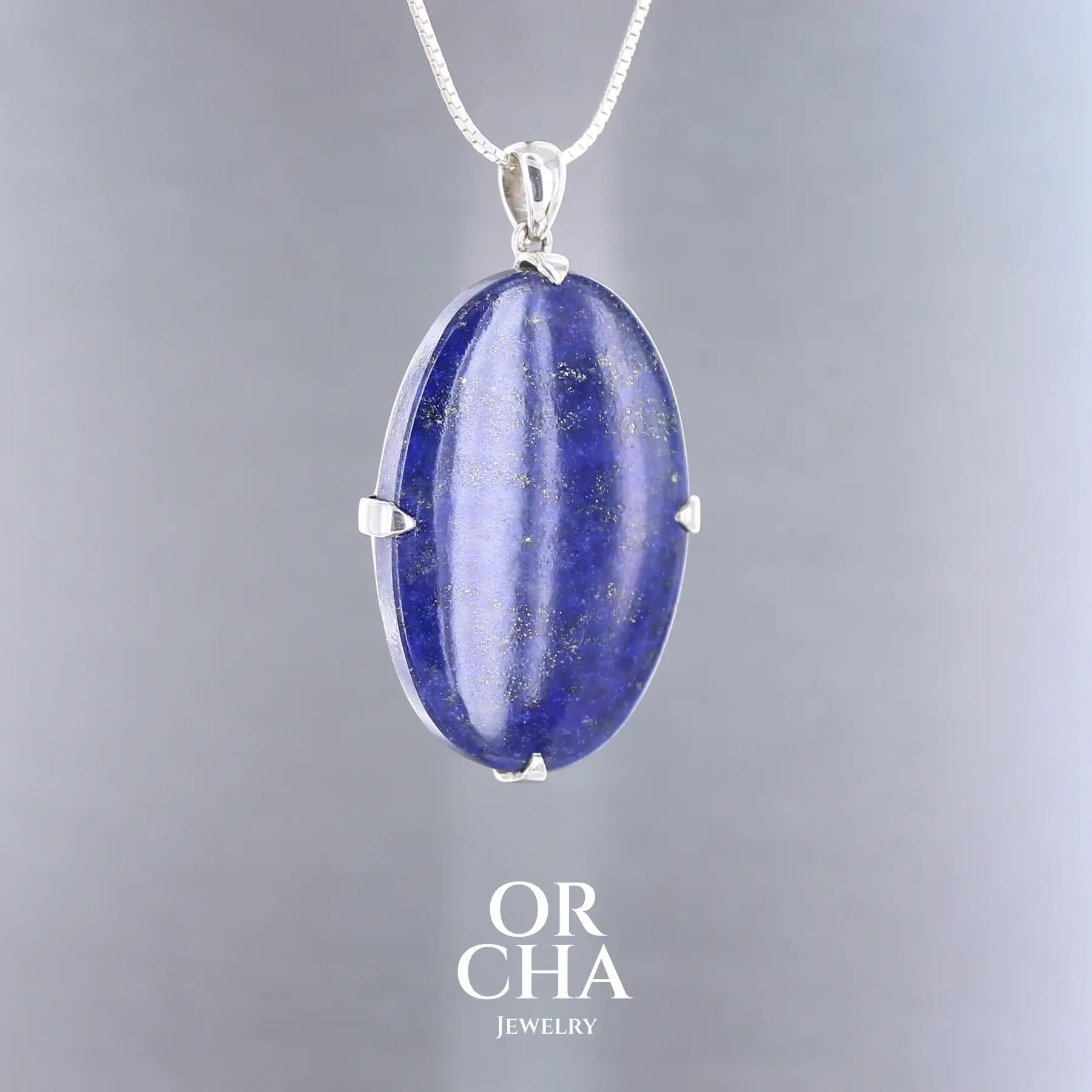 Pendentif en argent avec Lapis lazuli - Essential