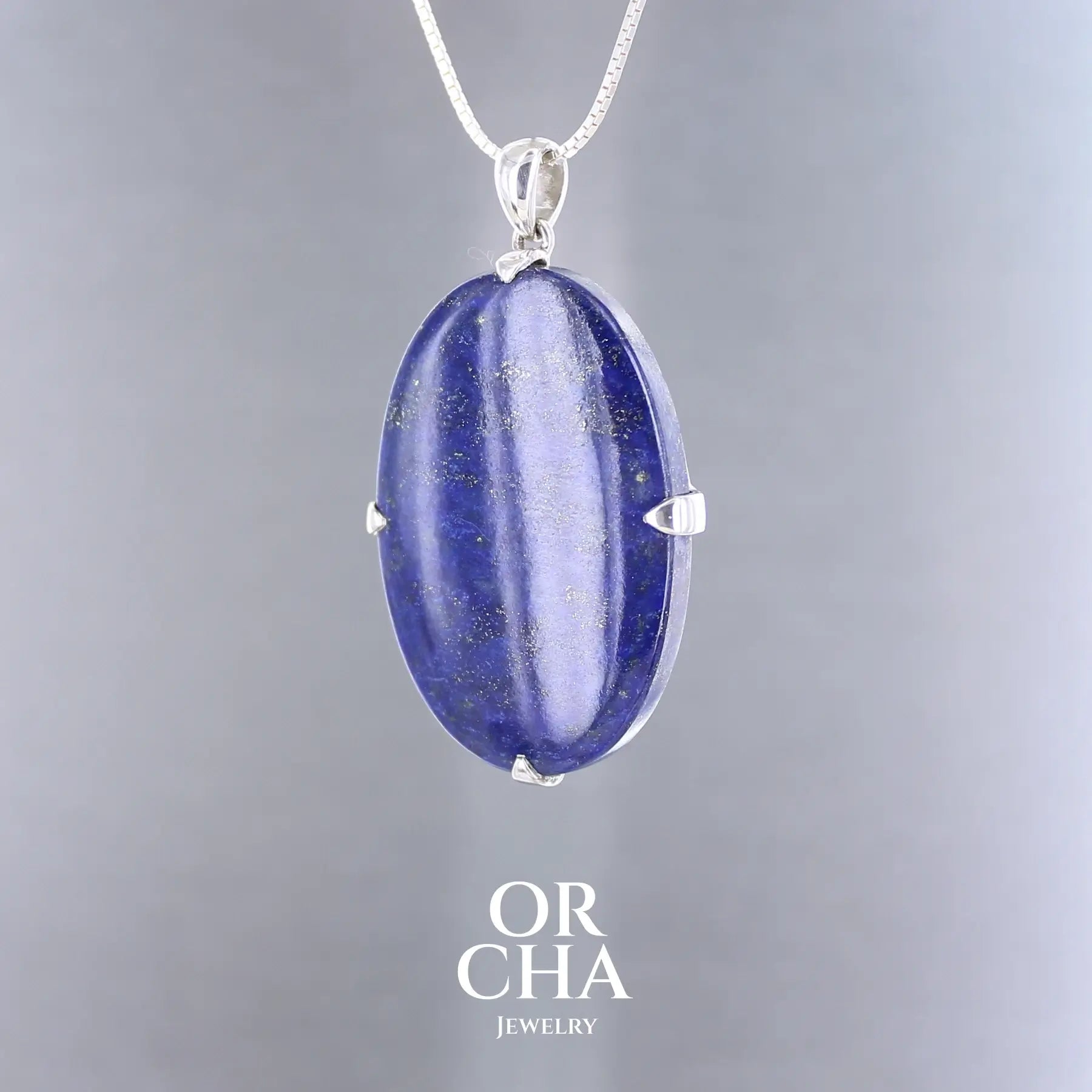 Pendentif en argent avec Lapis lazuli - Essential